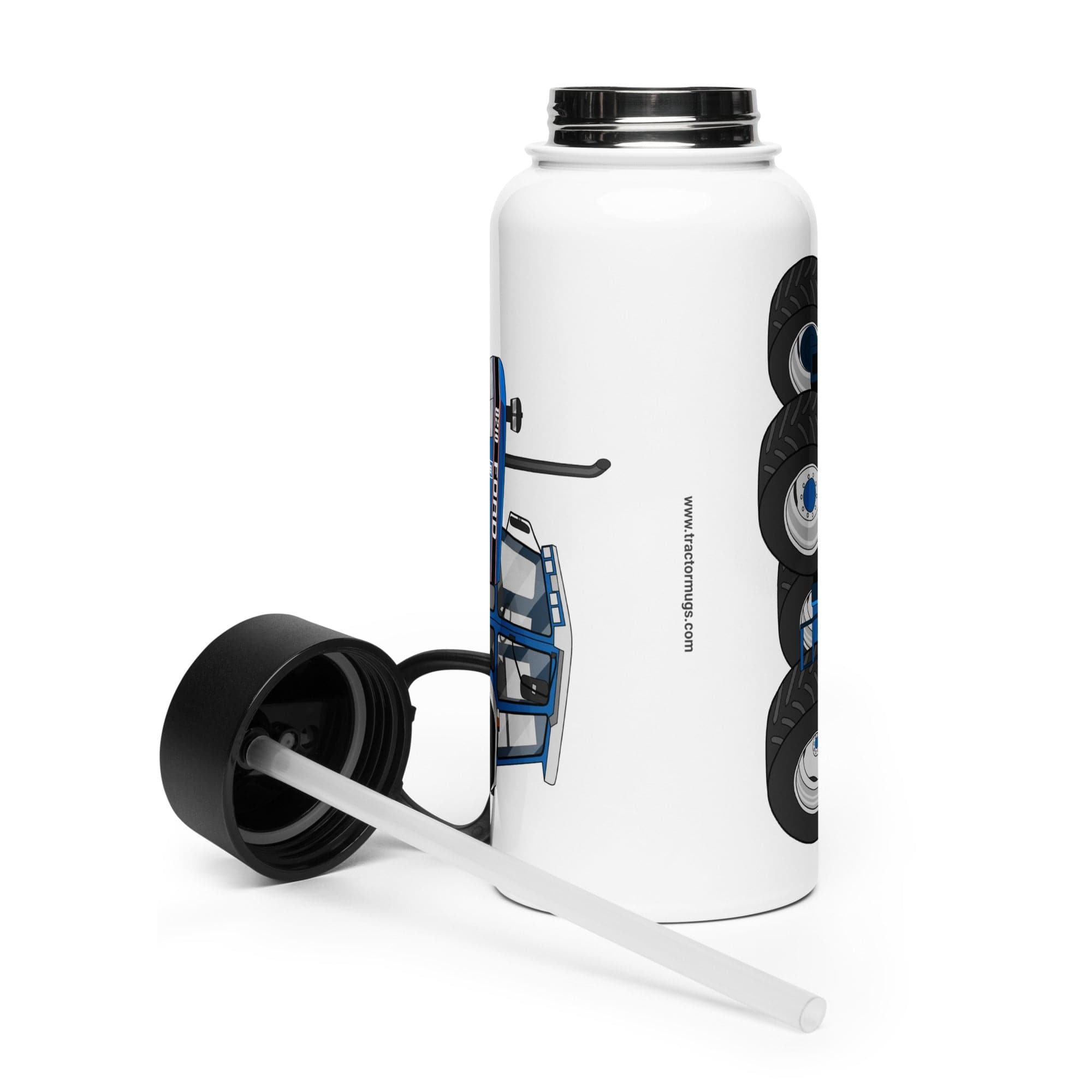 The Tractor Mugs Store Ford 8210 4WD | Stainless Steel Water Bottle Quality Farmers Merch