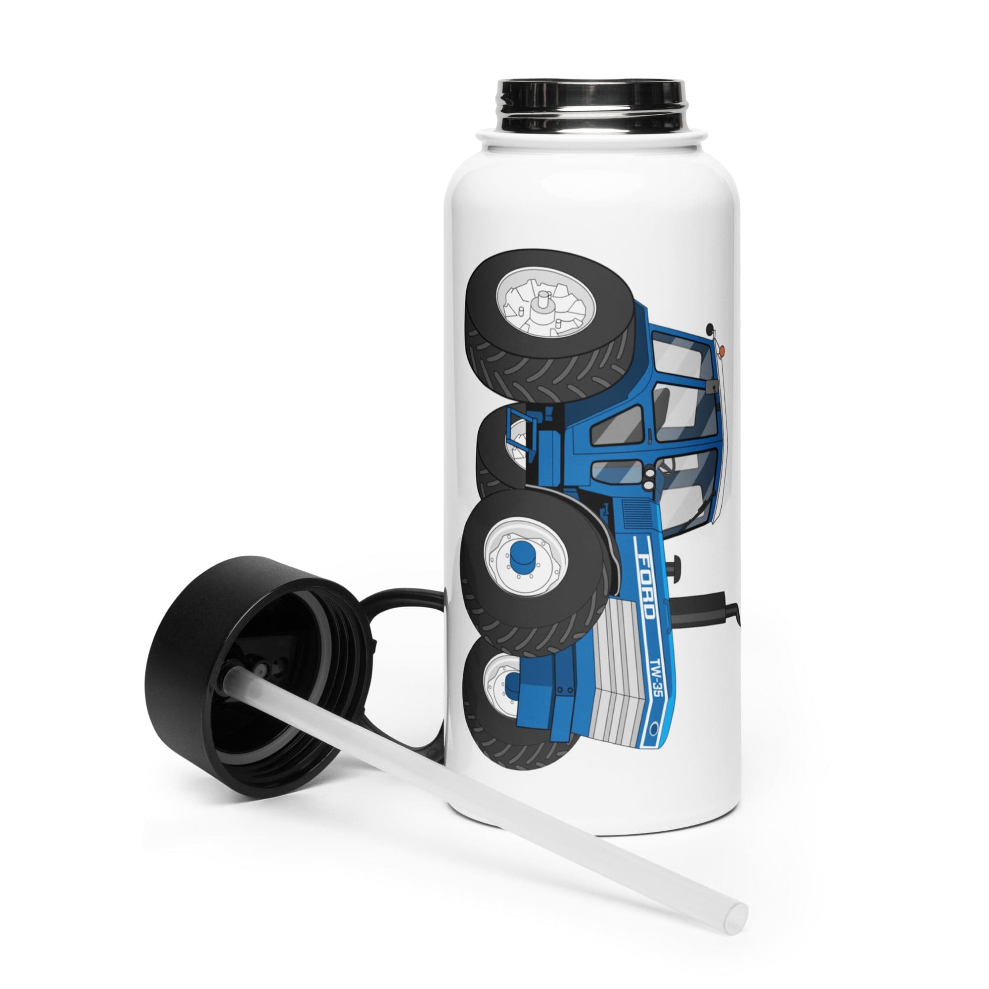 The Tractor Mugs Store Ford TW 35 | Stainless Steel Water Bottle Quality Farmers Merch