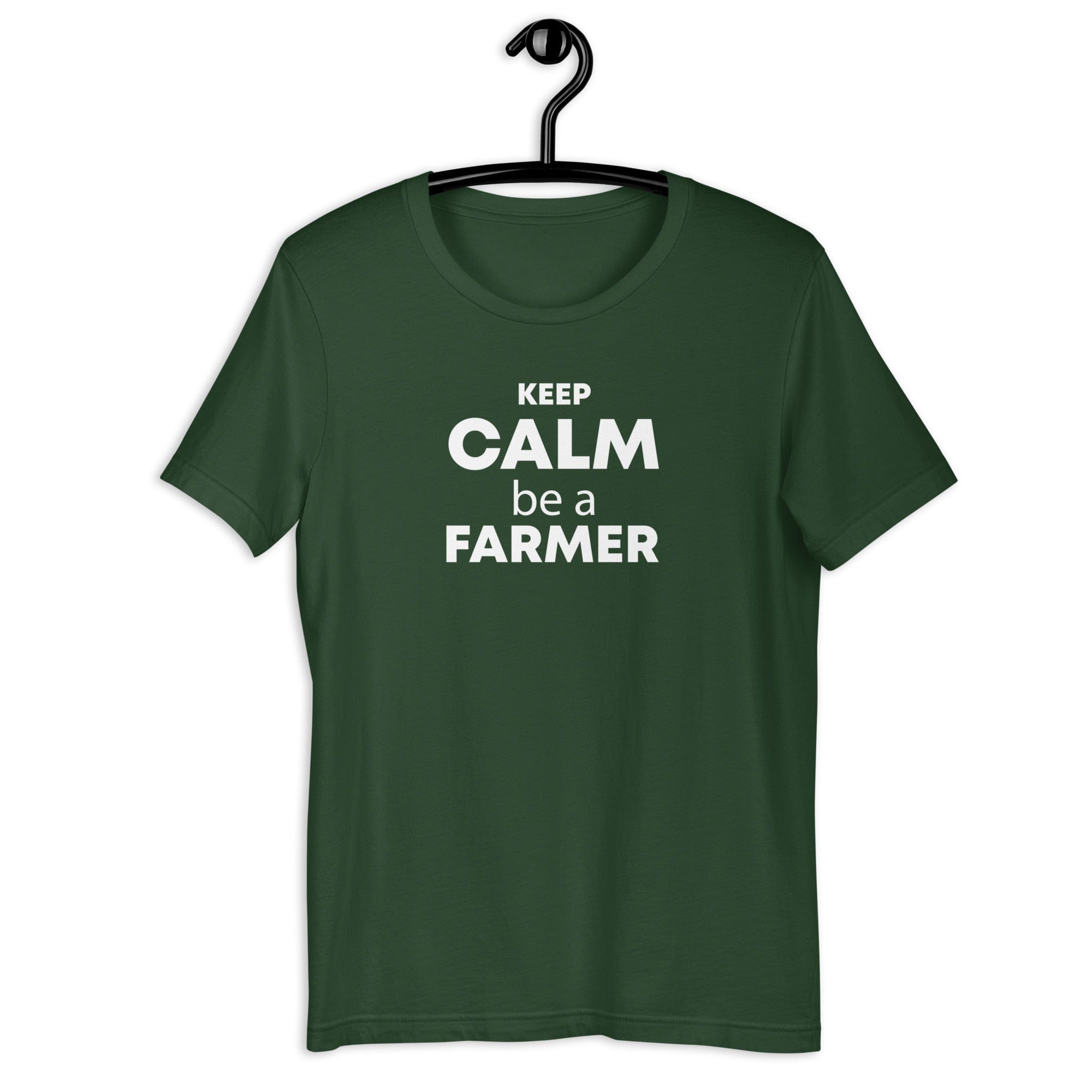 The Tractor Mugs Store Forest / S Keep Calm. Be a Farmer | Unisex t-shirt Quality Farmers Merch