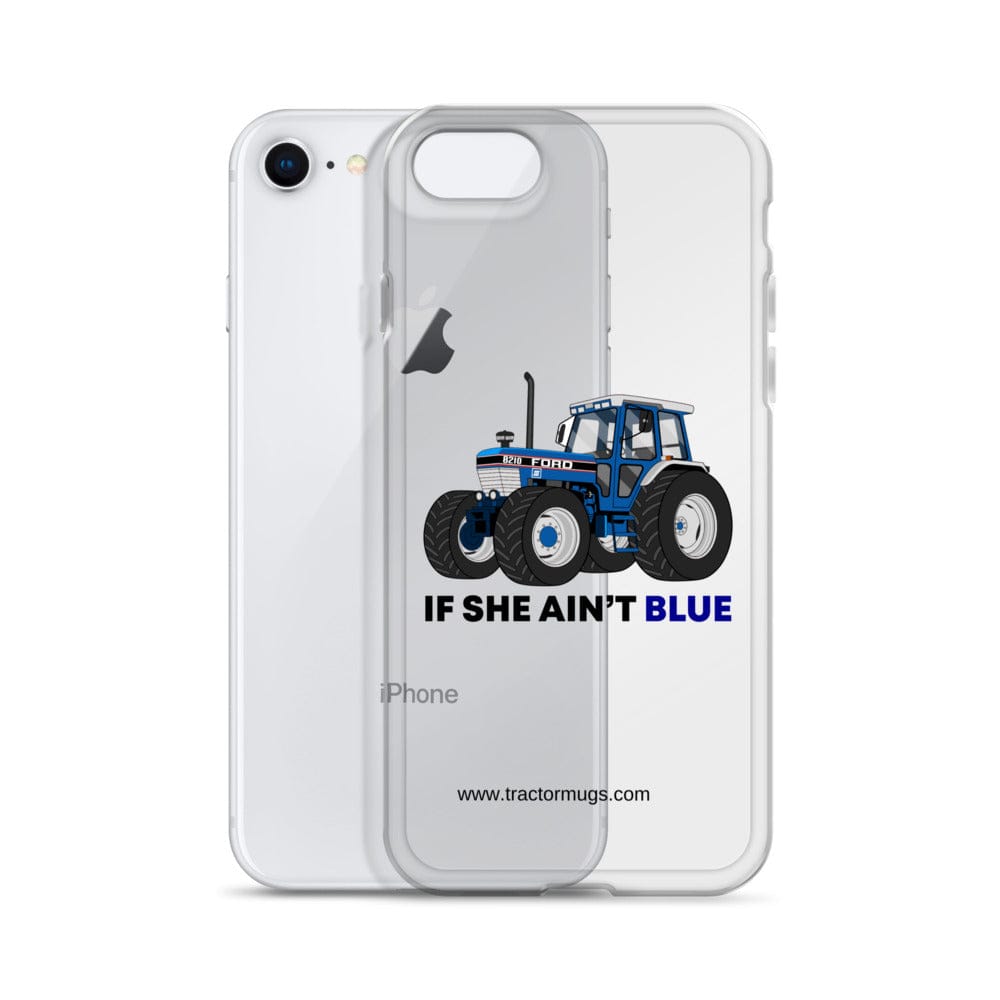 The Tractor Mugs Store If She Ain't Blue | Clear Case for iPhone® Quality Farmers Merch