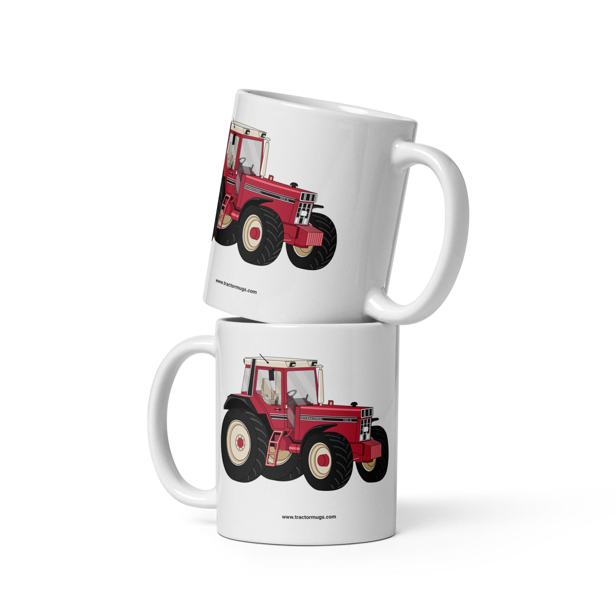 The Tractor Mugs Store IHC 1455 XL | White glossy mug Quality Farmers Merch