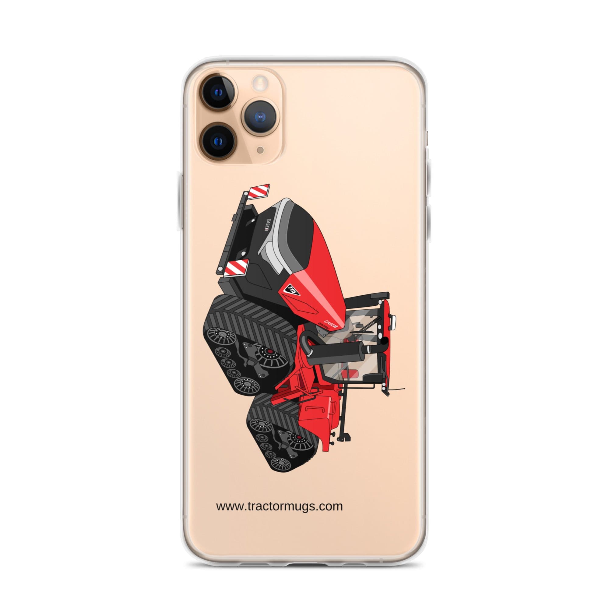 The Tractor Mugs Store iPhone 11 Pro Max Case IH Quadtrac 715 | Clear Case for iPhone® Quality Farmers Merch