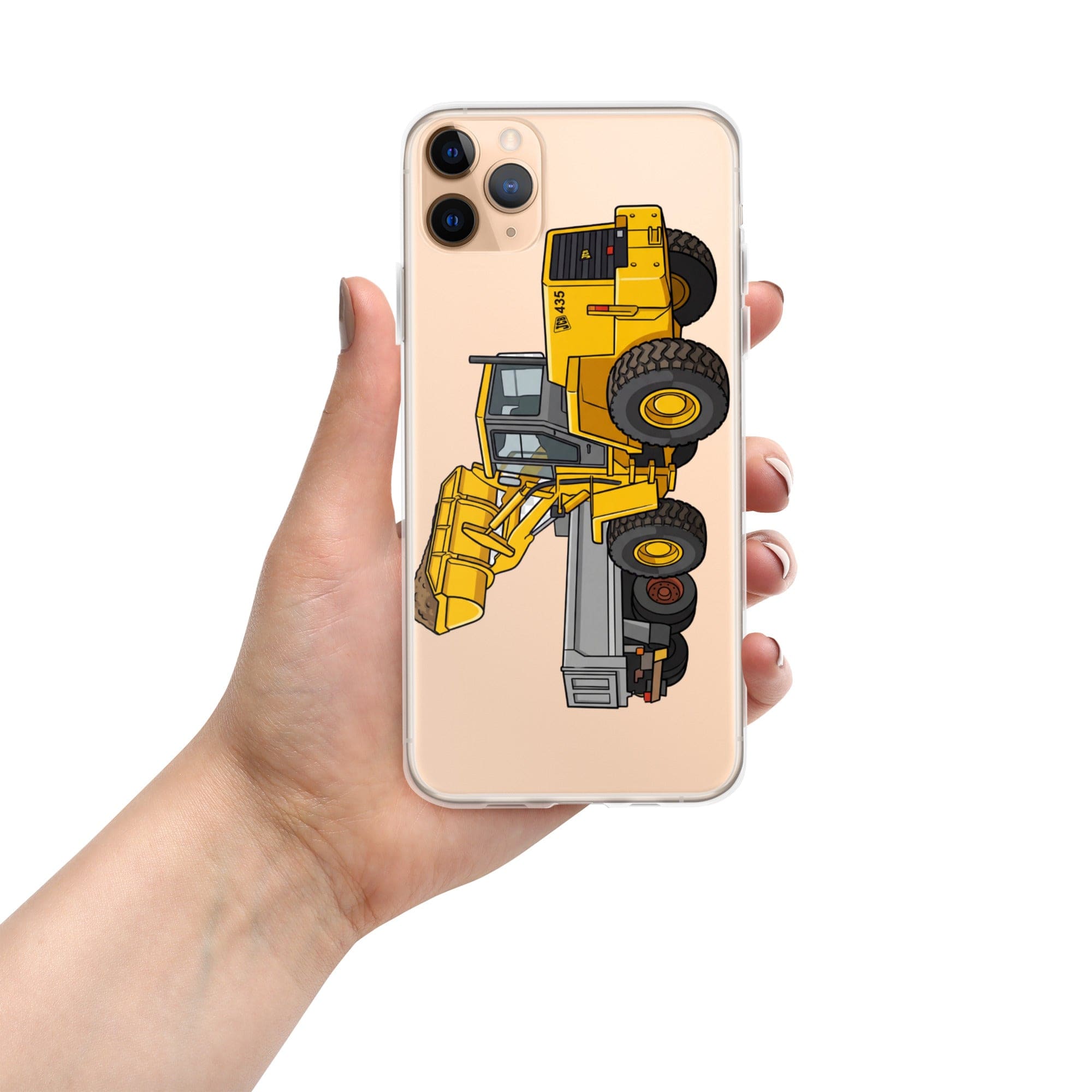 The Tractor Mugs Store iPhone 11 Pro Max JCB 435 Loader | Clear Case for iPhone® Quality Farmers Merch