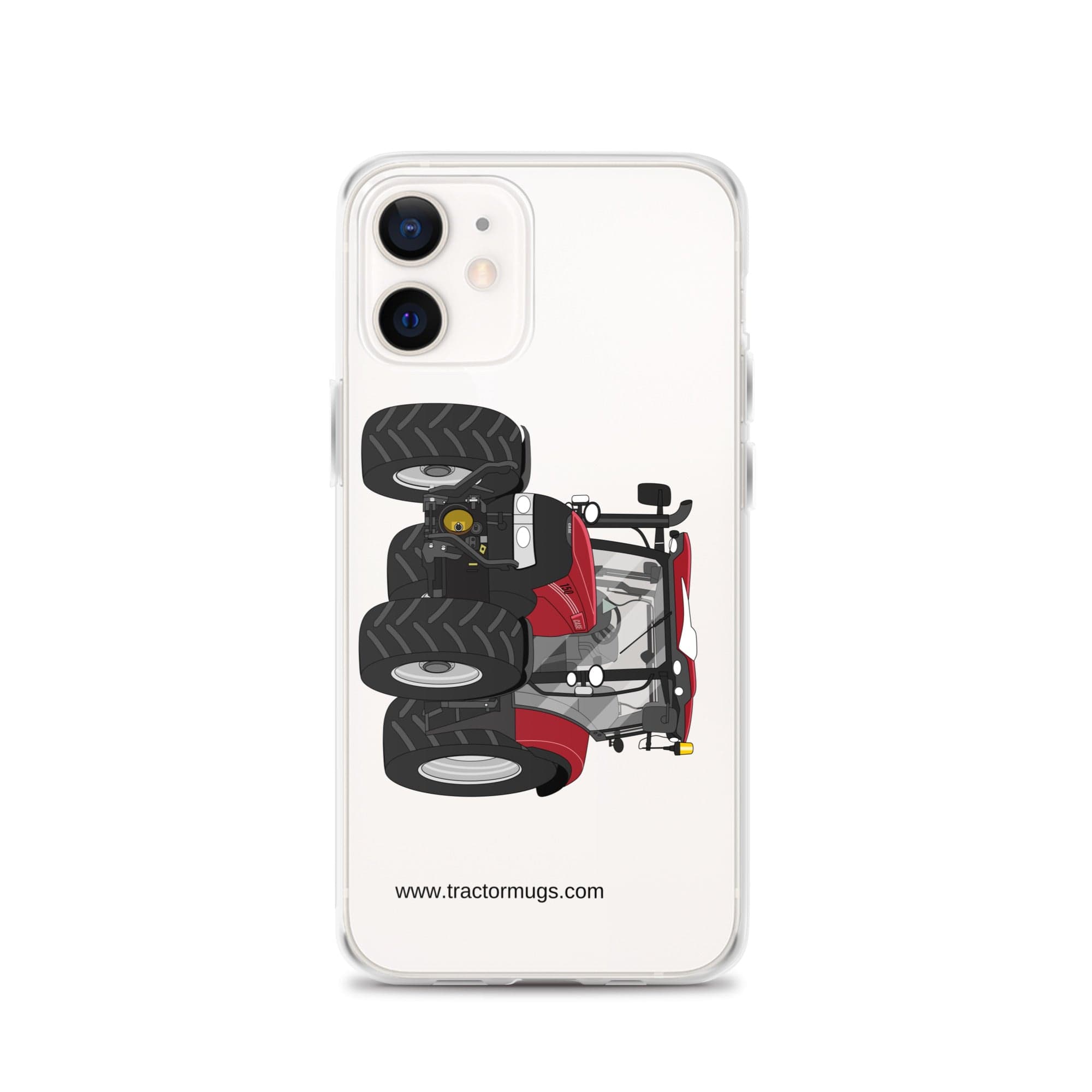 The Tractor Mugs Store iPhone 12 Case IH Maxxum 150 Activedrive 8 | Clear Case for iPhone® Quality Farmers Merch