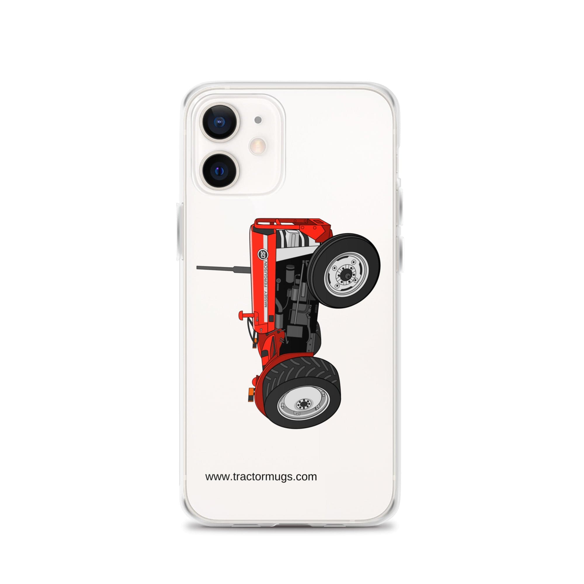 The Tractor Mugs Store iPhone 12 Massey Ferguson 135 | Clear Case for iPhone® Quality Farmers Merch