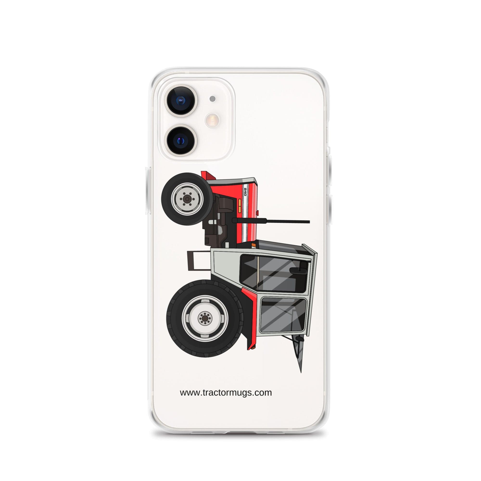 The Tractor Mugs Store iPhone 12 Massey Ferguson 240 | Clear Case for iPhone® Quality Farmers Merch