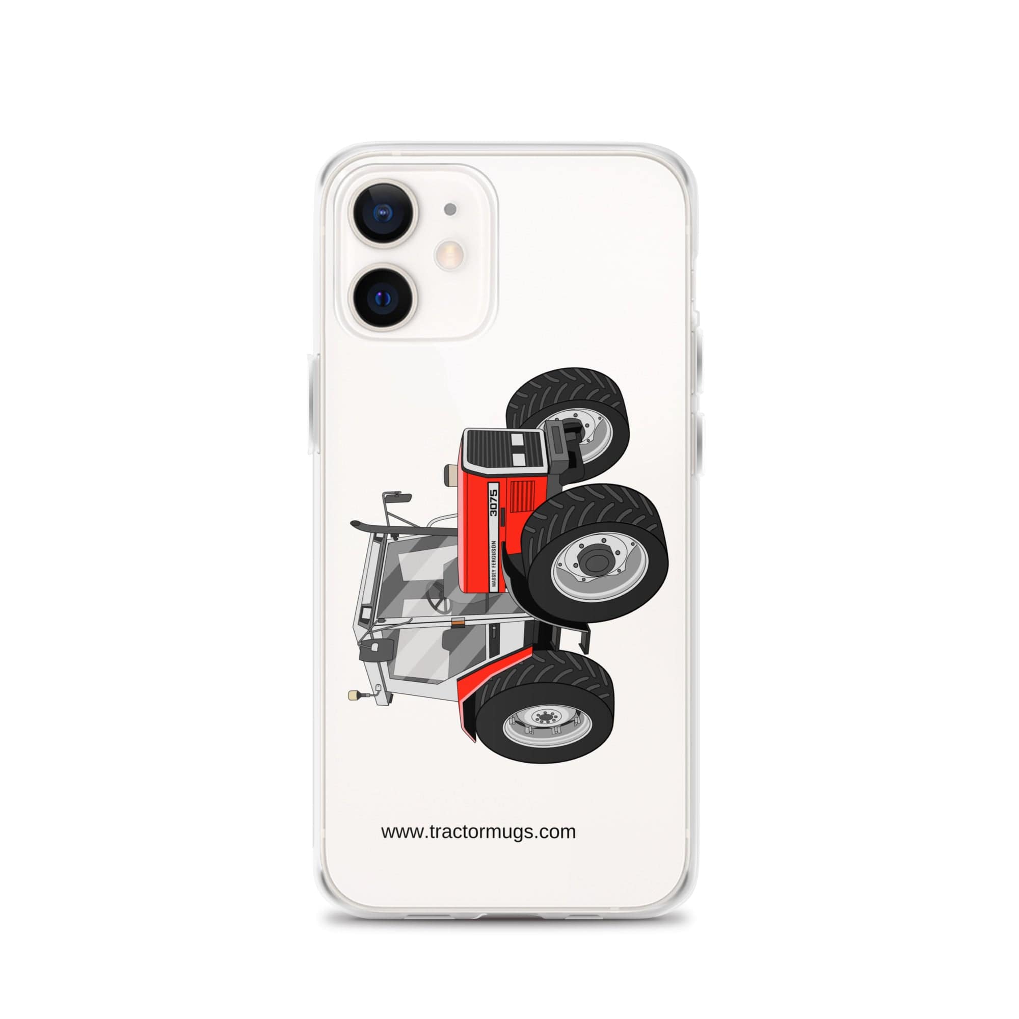 The Tractor Mugs Store iPhone 12 Massey Ferguson 3075 | Clear Case for iPhone® Quality Farmers Merch