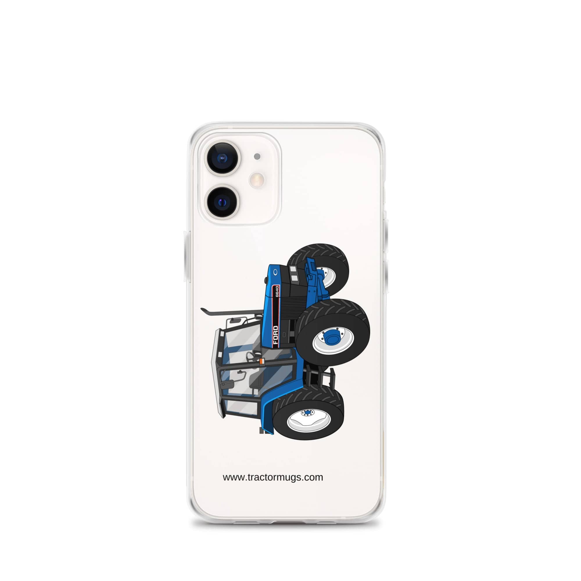 The Tractor Mugs Store iPhone 12 mini Ford 6640 SE 4WD | Clear Case for iPhone® Quality Farmers Merch
