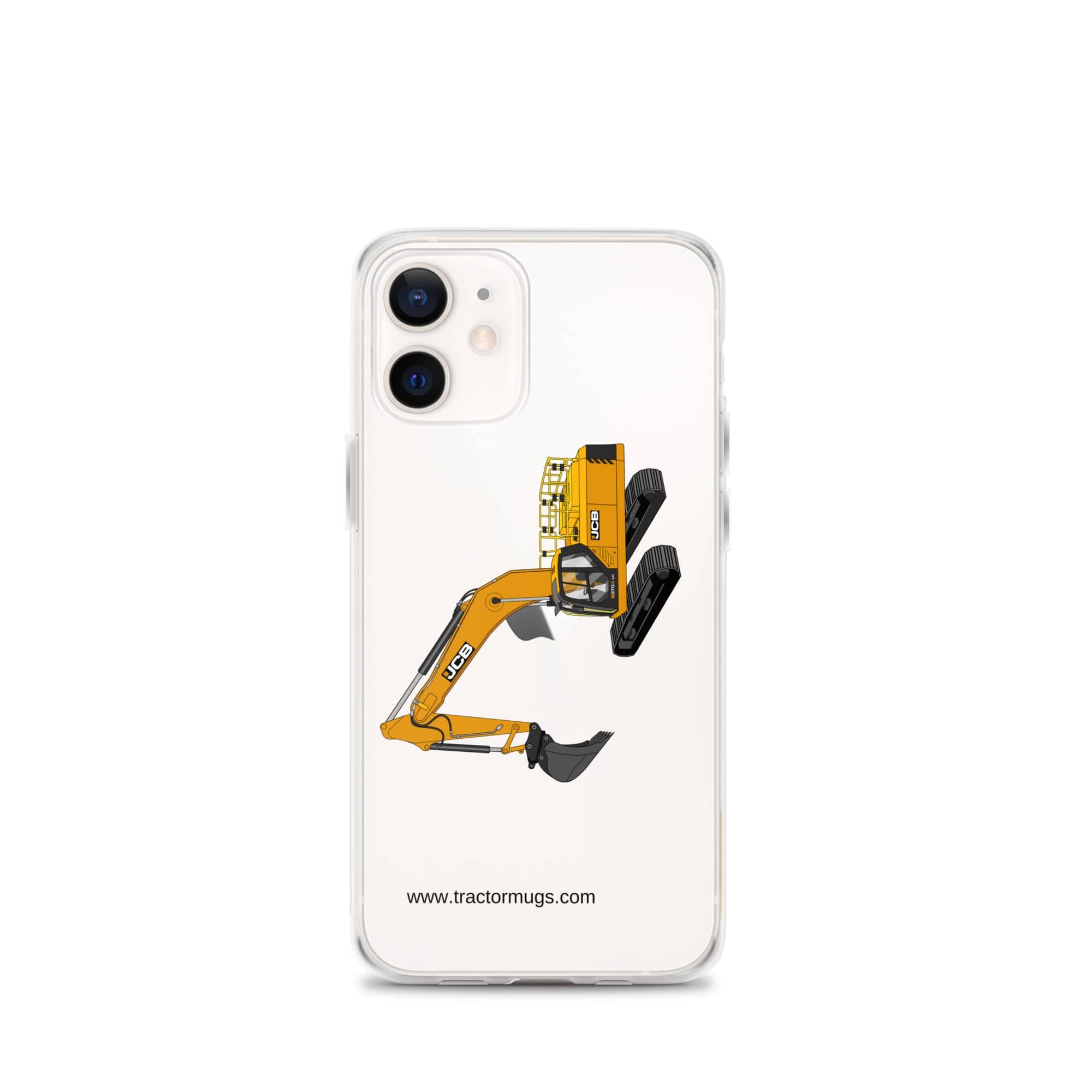 The Tractor Mugs Store iPhone 12 mini JCB 370 LC | Clear Case for iPhone® Quality Farmers Merch