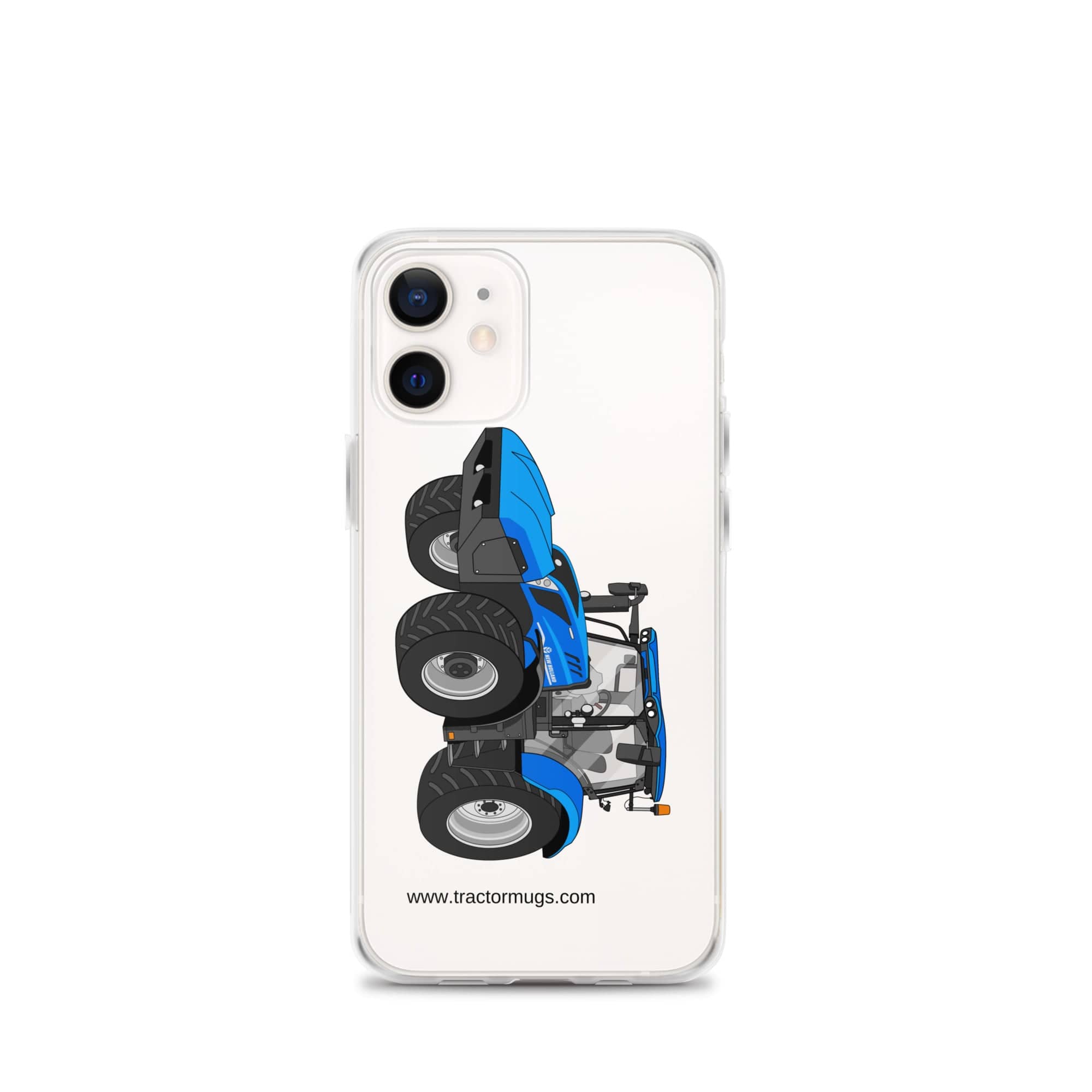 The Tractor Mugs Store iPhone 12 mini New Holland T6 180 Methane | Clear Case for iPhone® Quality Farmers Merch