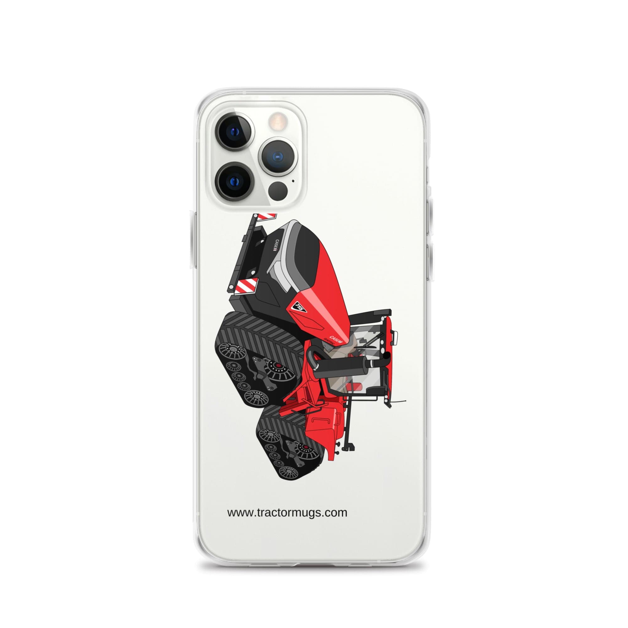 The Tractor Mugs Store iPhone 12 Pro Case IH Quadtrac 715 | Clear Case for iPhone® Quality Farmers Merch
