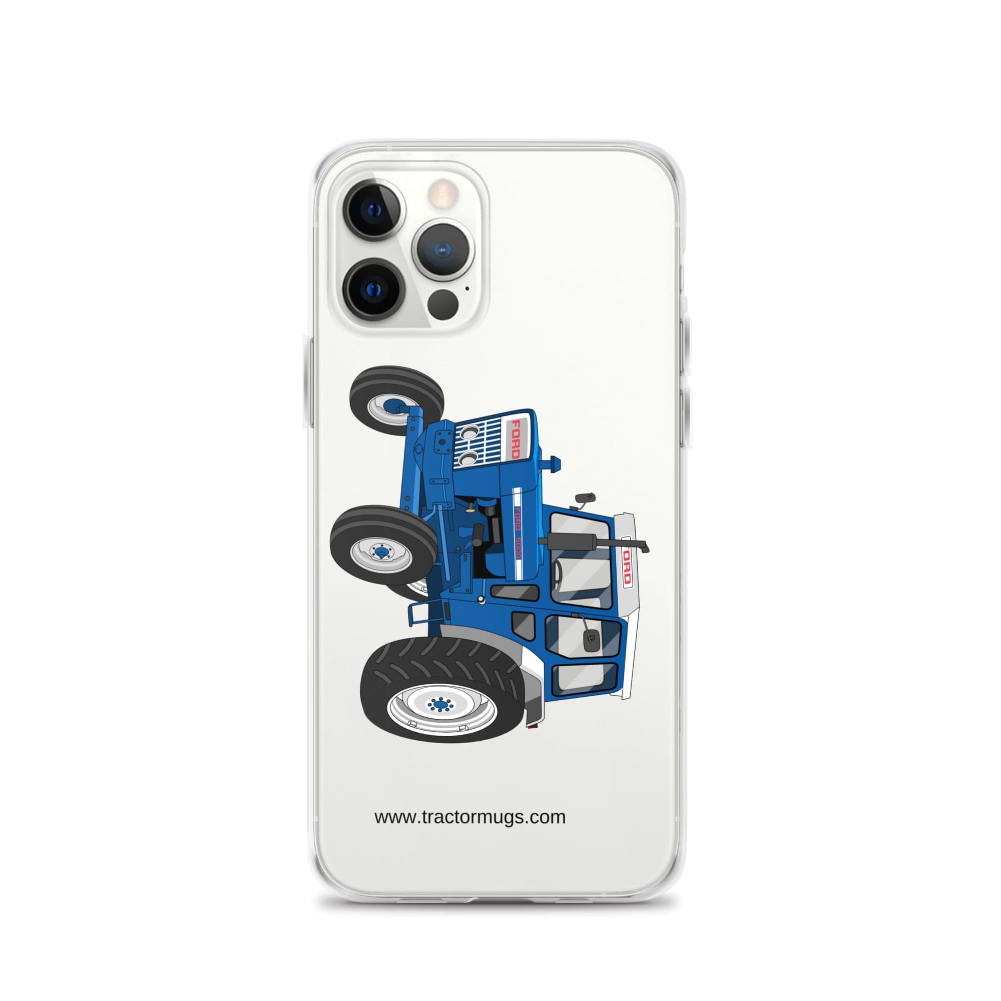 The Tractor Mugs Store iPhone 12 Pro Ford 5000 | Clear Case for iPhone® Quality Farmers Merch