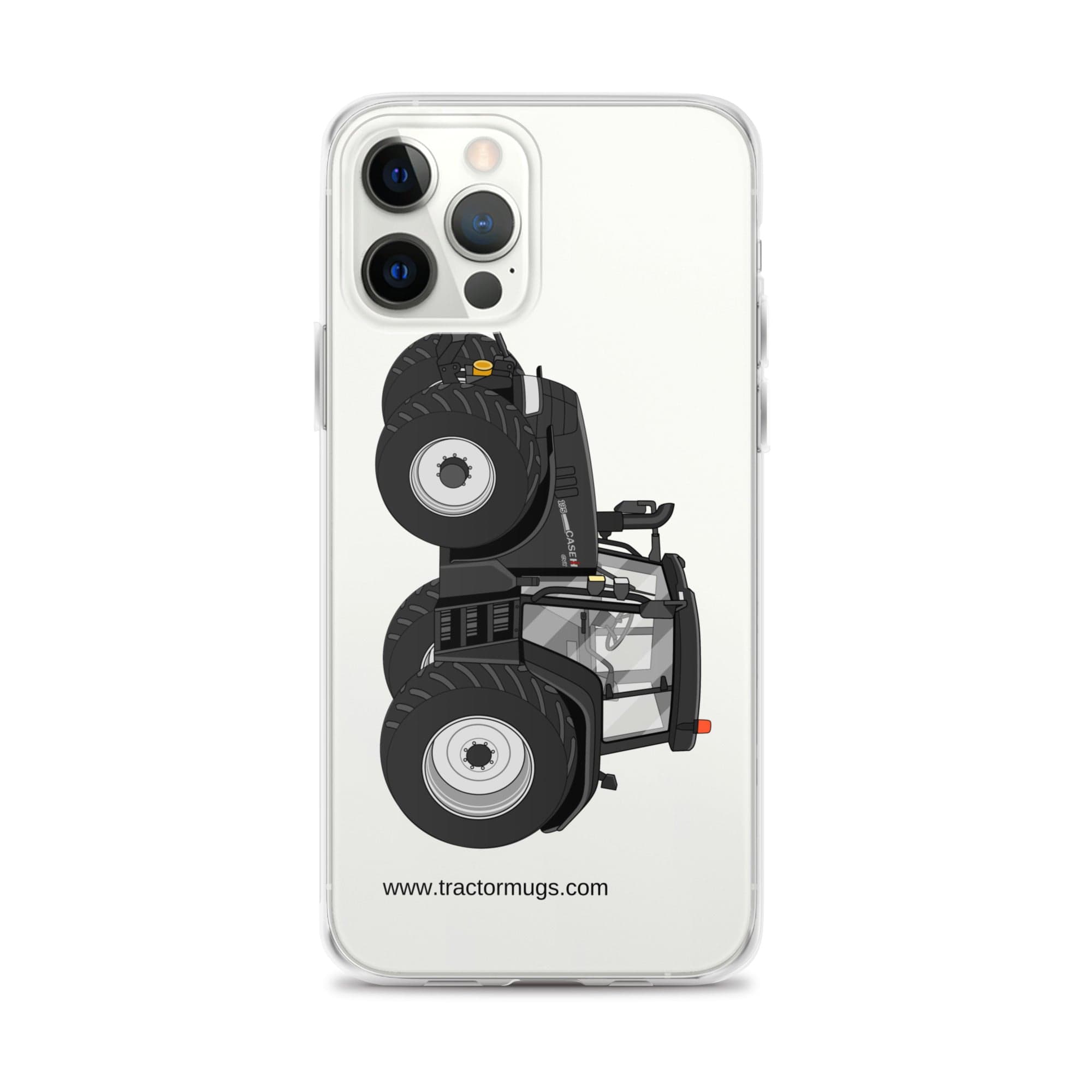 The Tractor Mugs Store iPhone 12 Pro Max Case IH 195 CVX Black | Clear Case for iPhone® Quality Farmers Merch