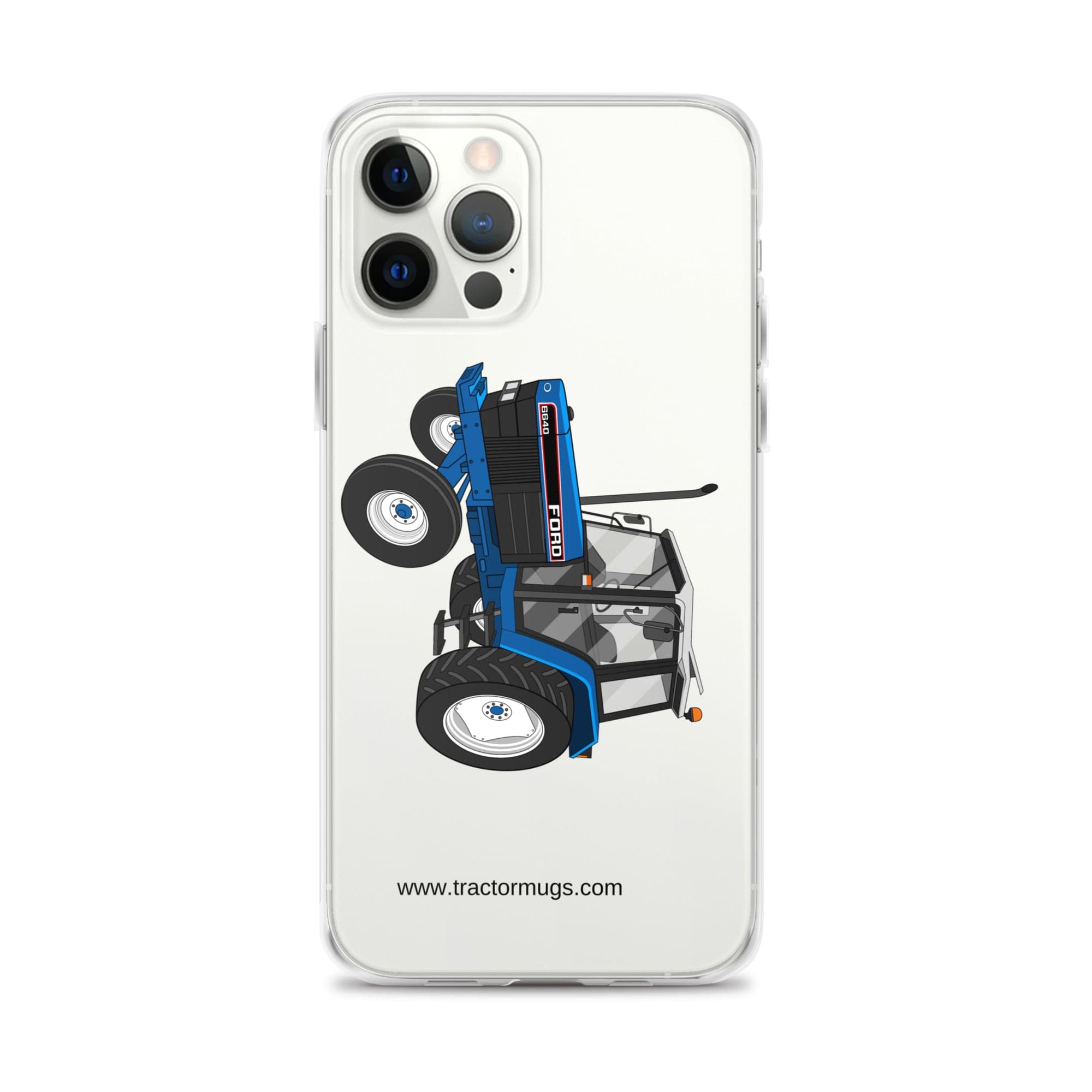 The Tractor Mugs Store iPhone 12 Pro Max Ford 6640 2WD | Clear Case for iPhone® Quality Farmers Merch