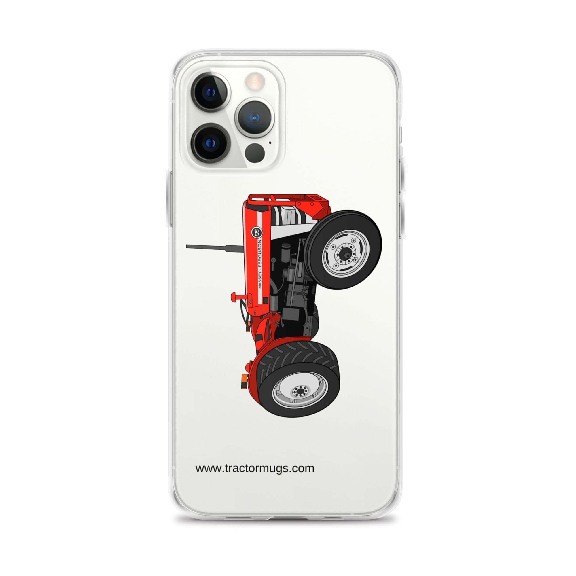 The Tractor Mugs Store iPhone 12 Pro Max Massey Ferguson 135 | Clear Case for iPhone® Quality Farmers Merch