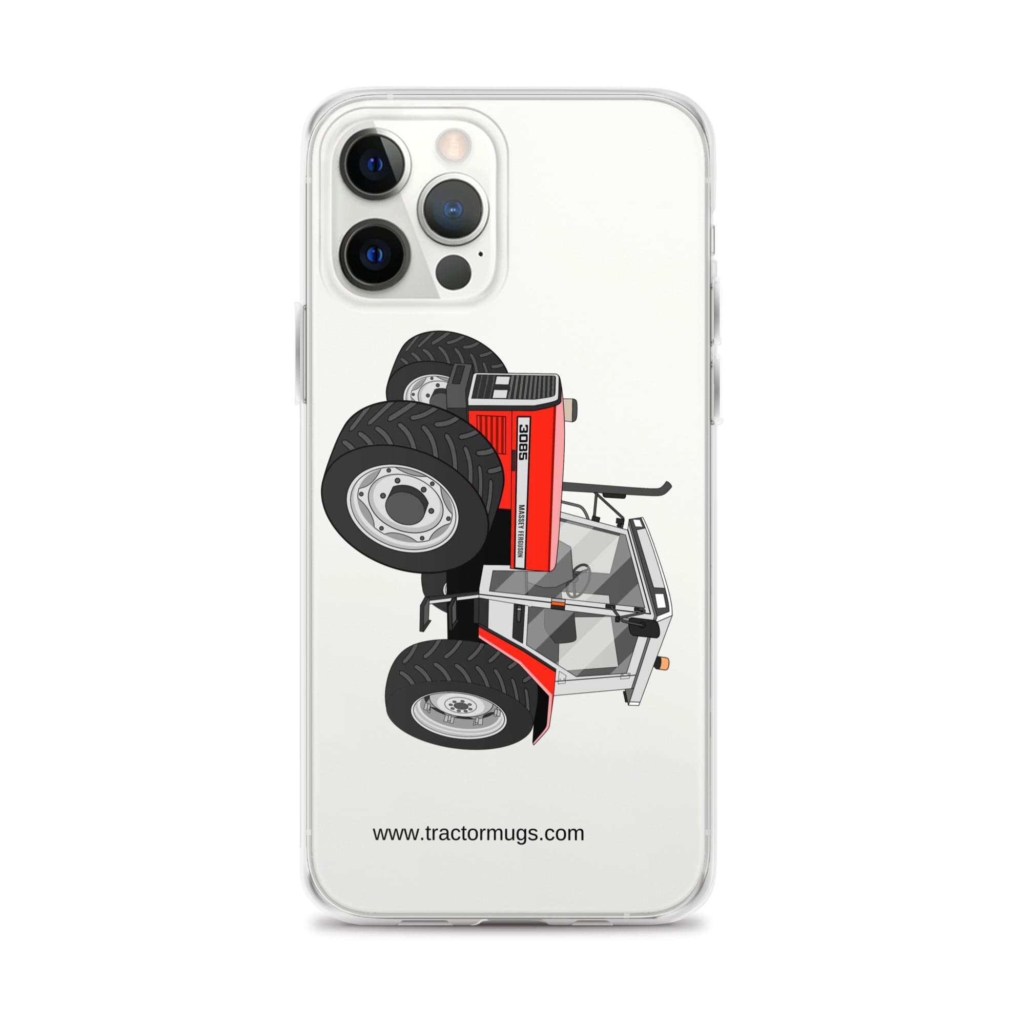 The Tractor Mugs Store iPhone 12 Pro Max Massey Ferguson 3085 | Clear Case for iPhone® Quality Farmers Merch