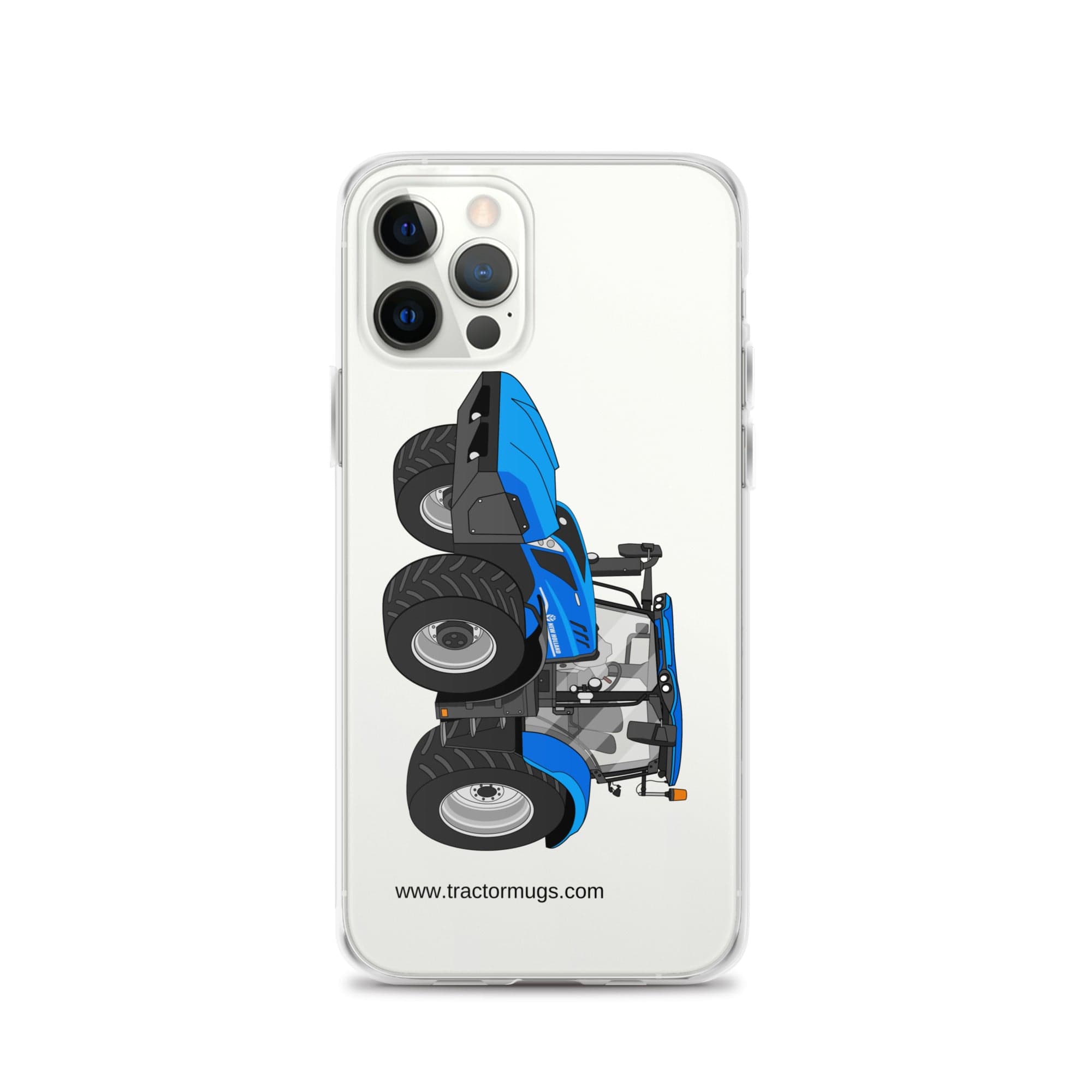 The Tractor Mugs Store iPhone 12 Pro New Holland T6 180 Methane | Clear Case for iPhone® Quality Farmers Merch