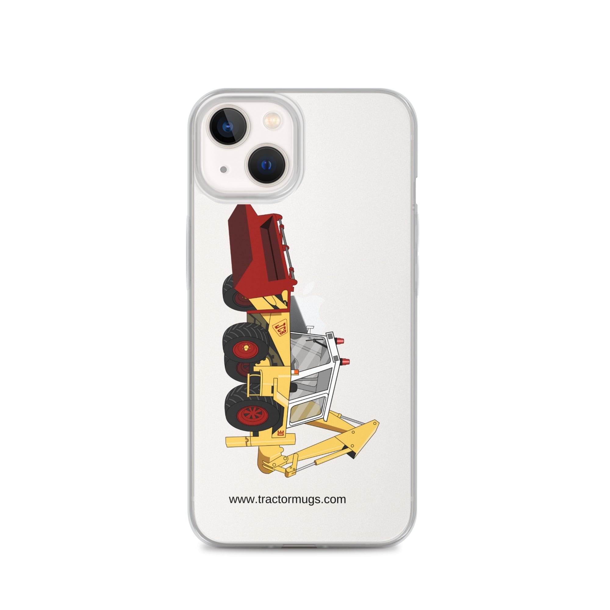 The Tractor Mugs Store iPhone 13 JCB 3D (1975) | Clear Case for iPhone® Quality Farmers Merch