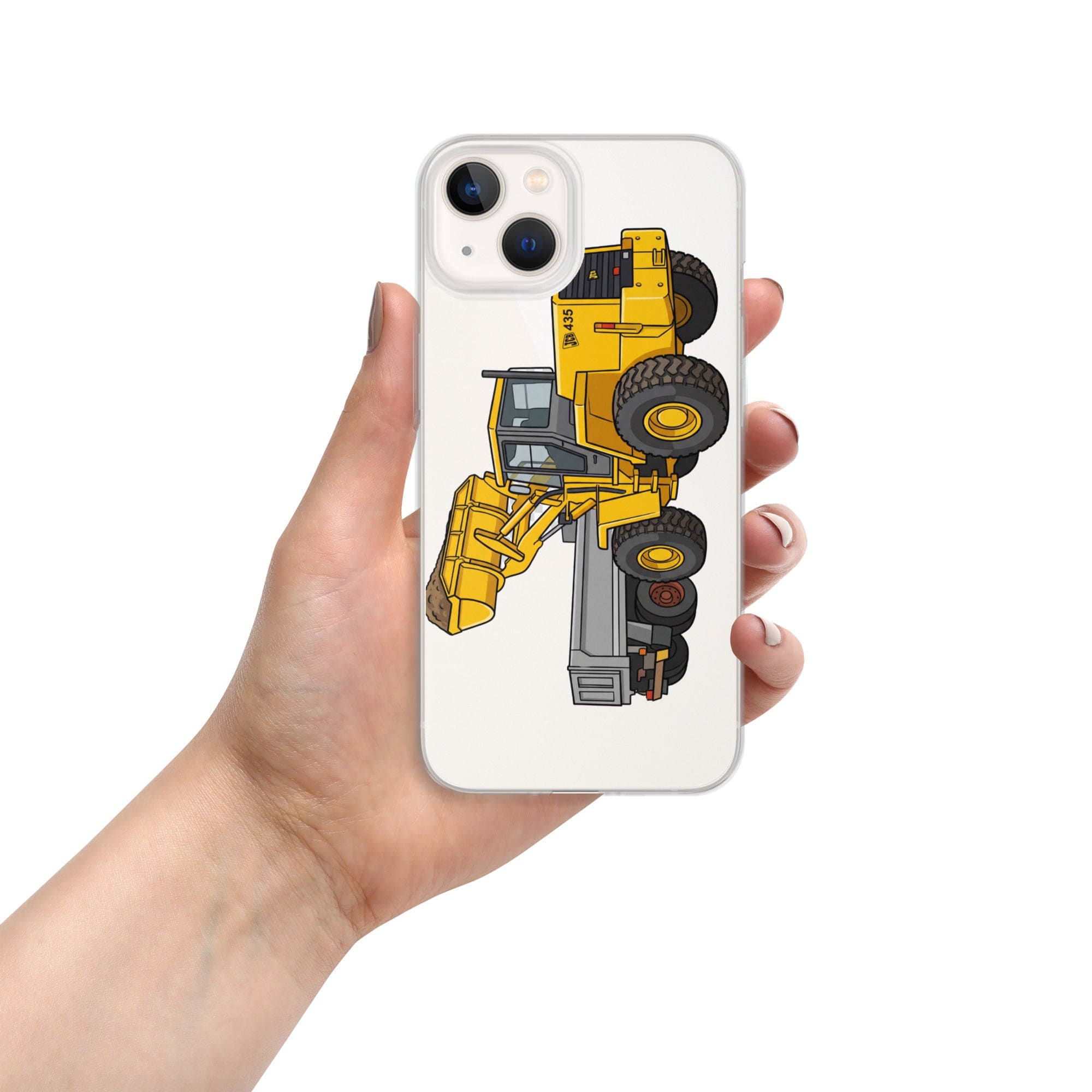 The Tractor Mugs Store iPhone 13 JCB 435 Loader | Clear Case for iPhone® Quality Farmers Merch