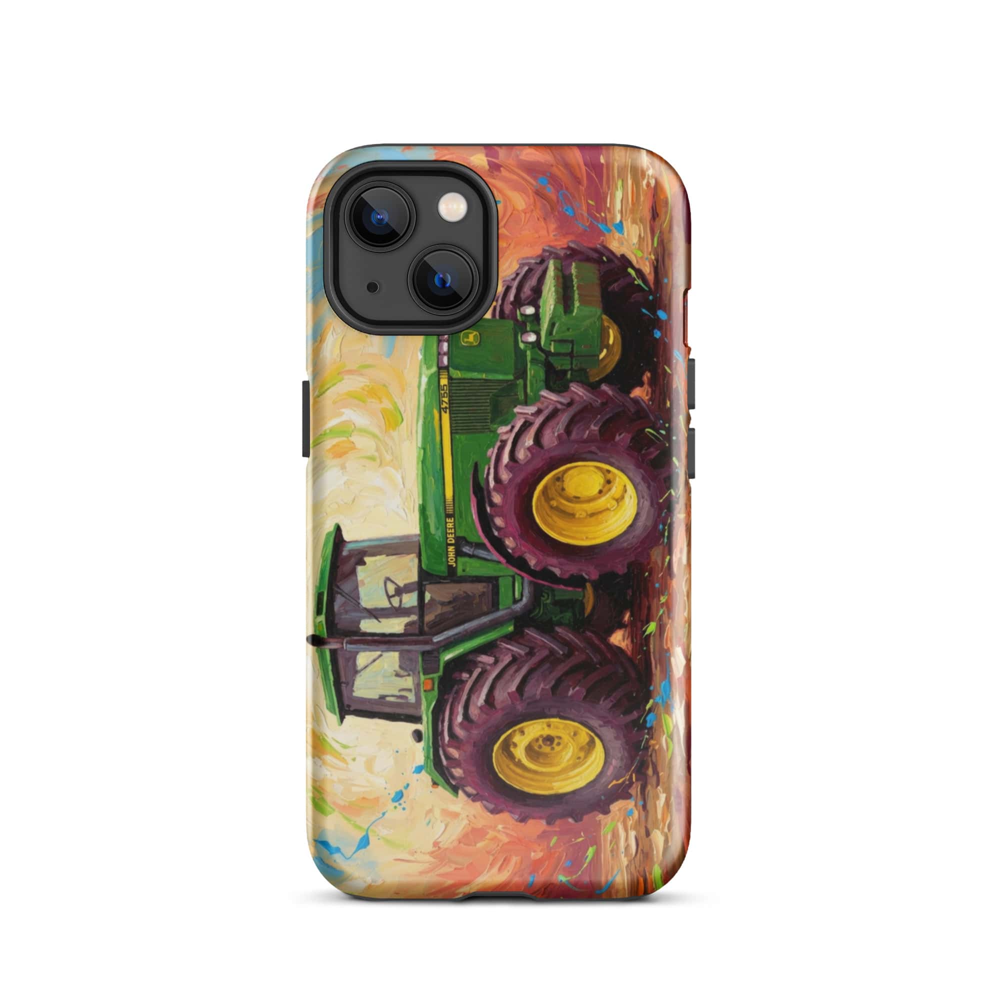 The Tractor Mugs Store iPhone 13 John Deere 4755 Splash Art | Tough Case for iPhone® Quality Farmers Merch