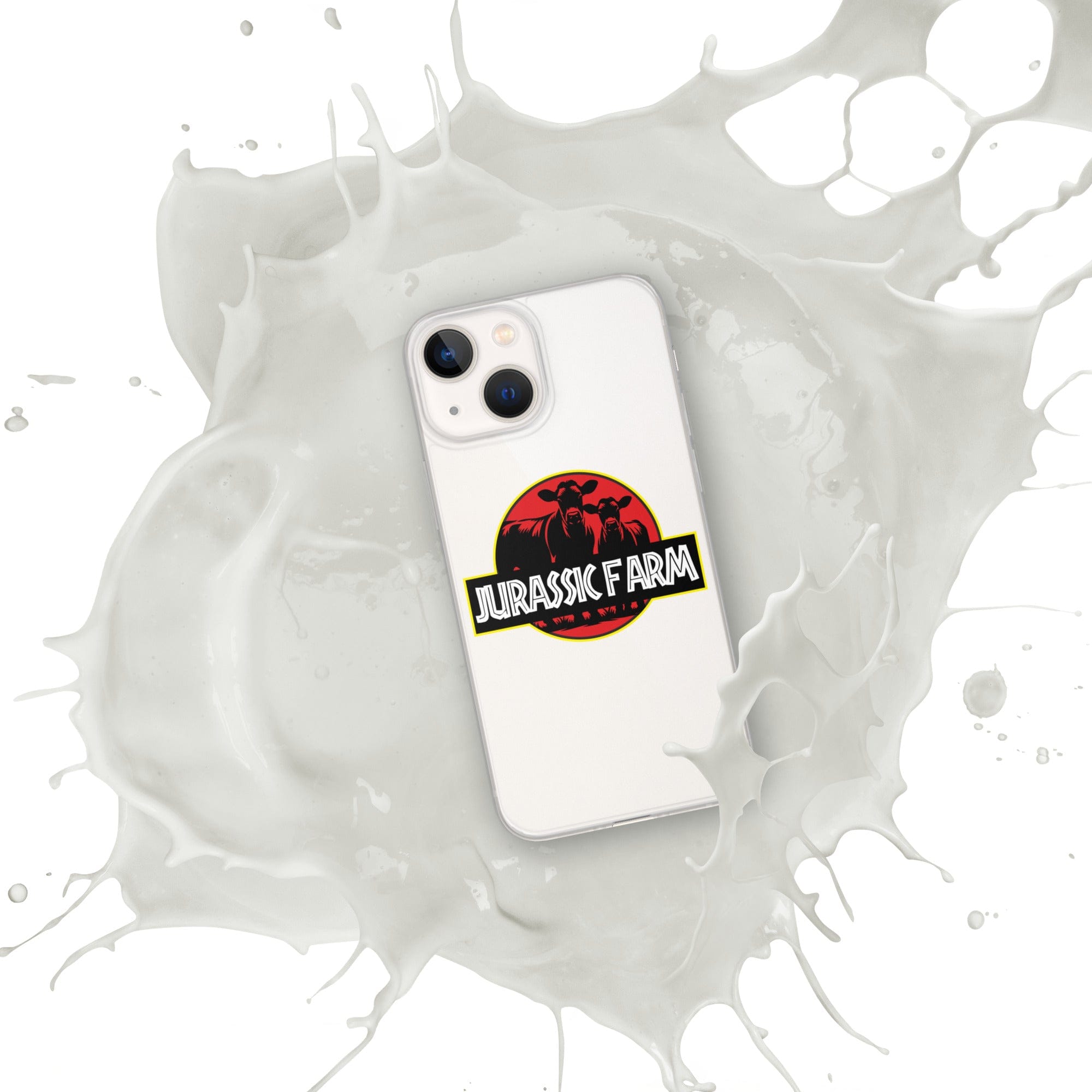 The Tractor Mugs Store iPhone 13 mini JURASSIC FARM | Clear Case for iPhone® Quality Farmers Merch