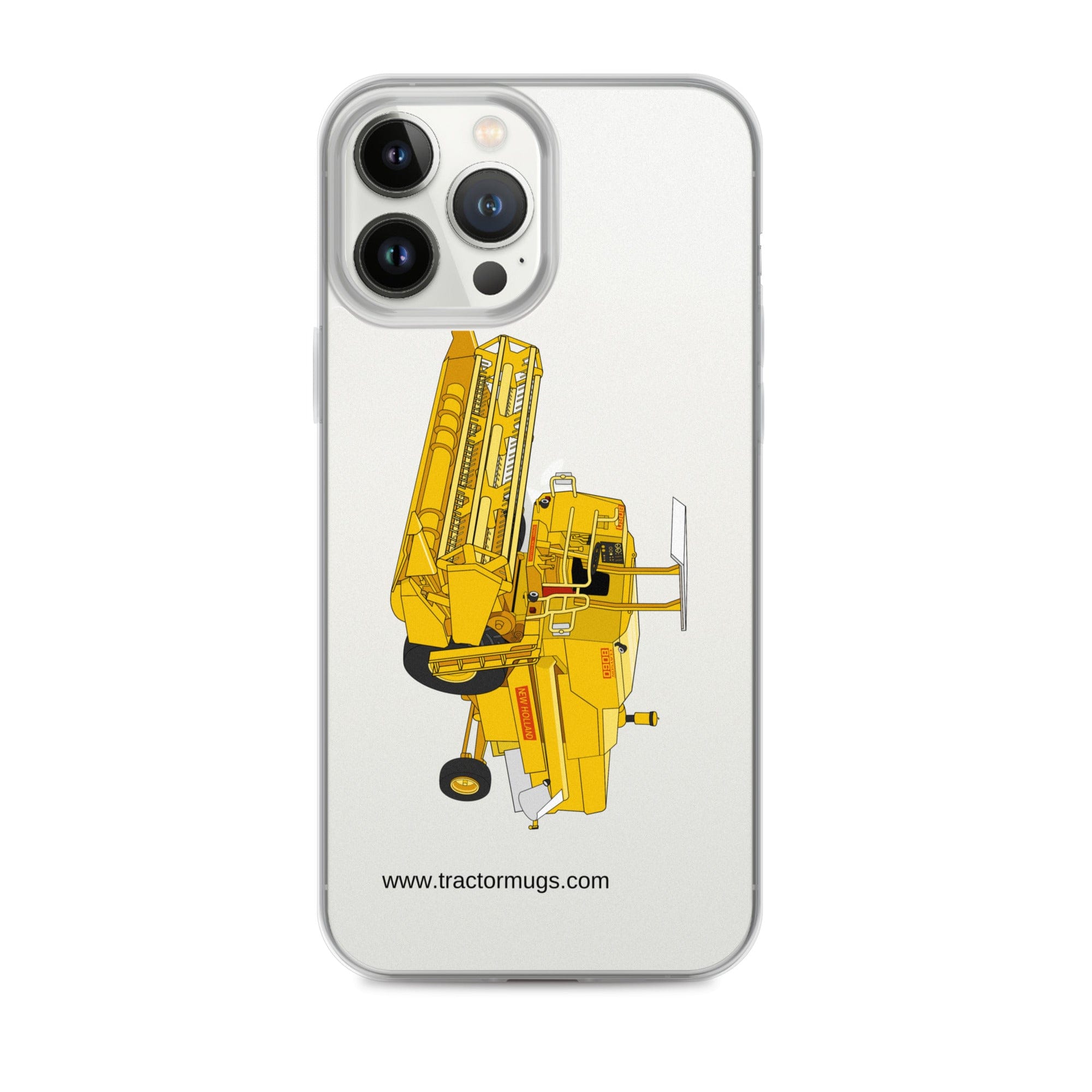 The Tractor Mugs Store iPhone 13 Pro Max Clayson 8060 Combine Harvester | Clear Case for iPhone® Quality Farmers Merch