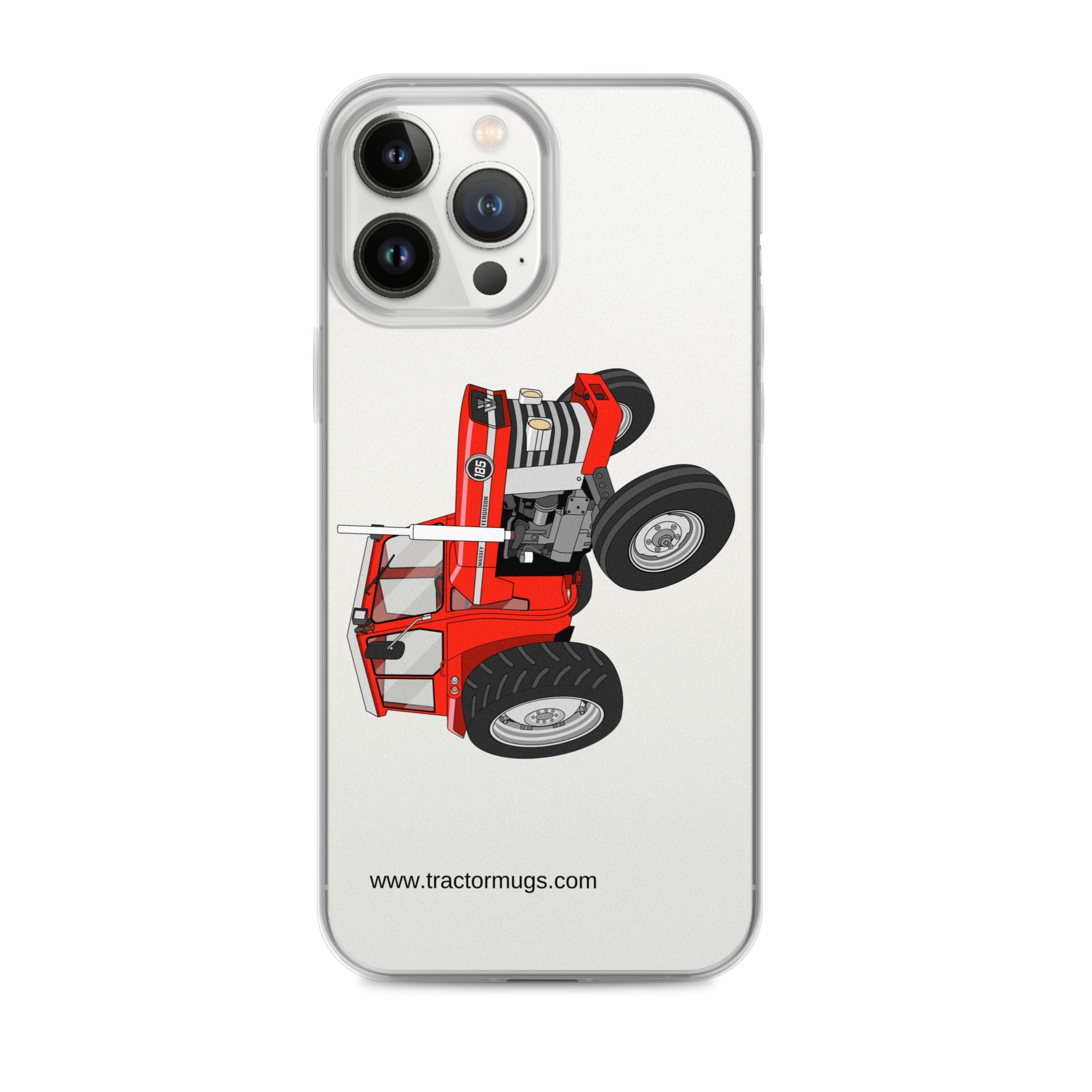 The Tractor Mugs Store iPhone 13 Pro Max Massey Ferguson 185 | Clear Case for iPhone® Quality Farmers Merch