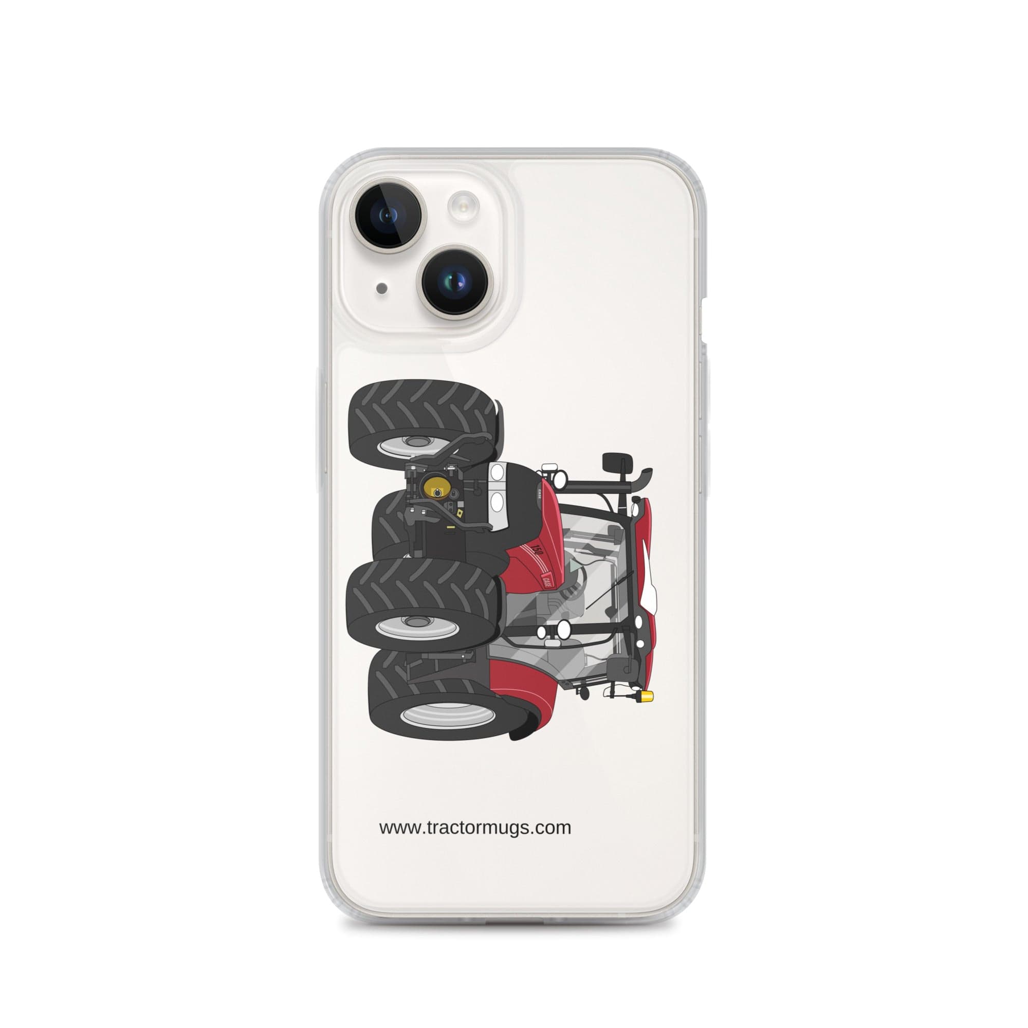 The Tractor Mugs Store iPhone 14 Case IH Maxxum 150 Activedrive 8 | Clear Case for iPhone® Quality Farmers Merch