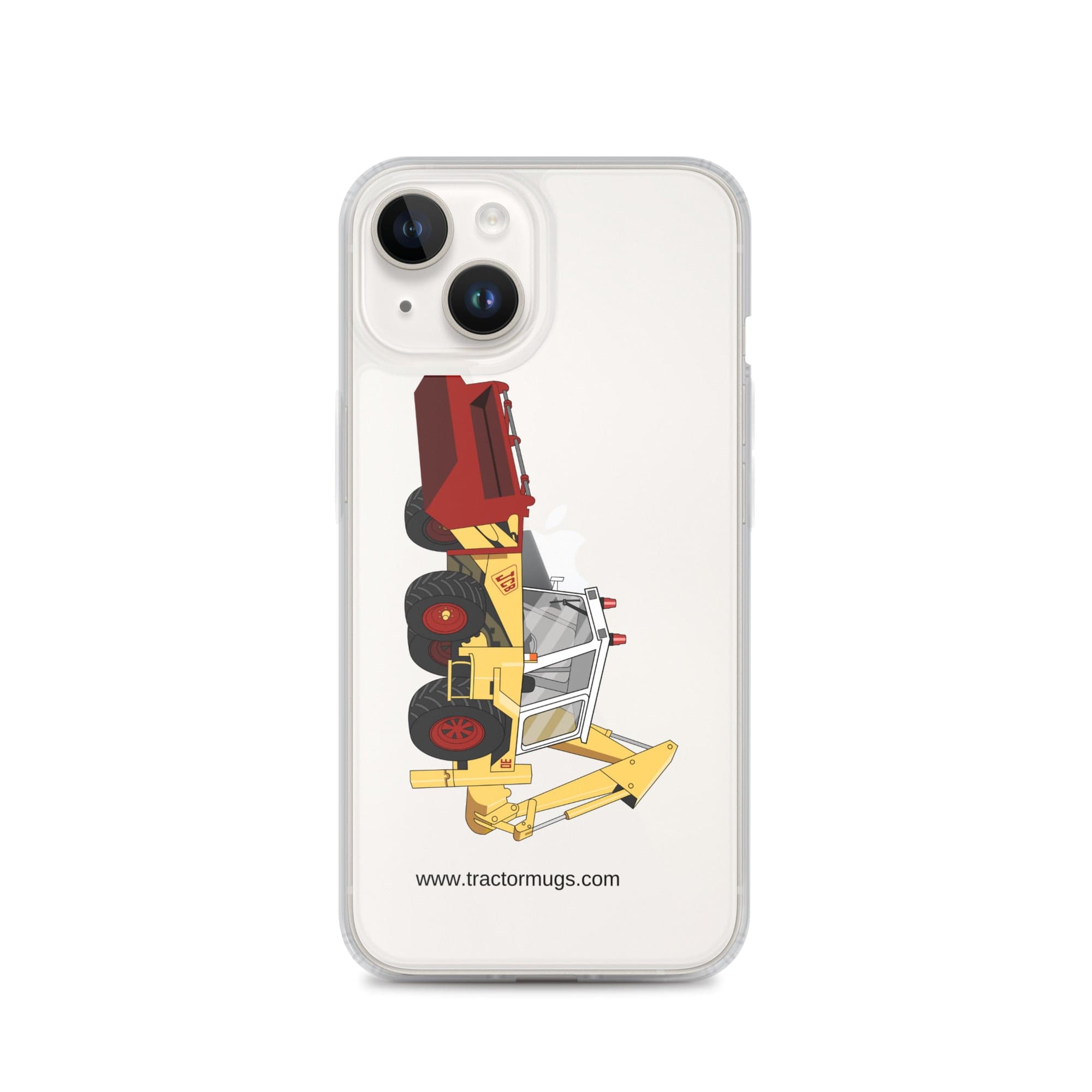 The Tractor Mugs Store iPhone 14 JCB 3D (1975) | Clear Case for iPhone® Quality Farmers Merch
