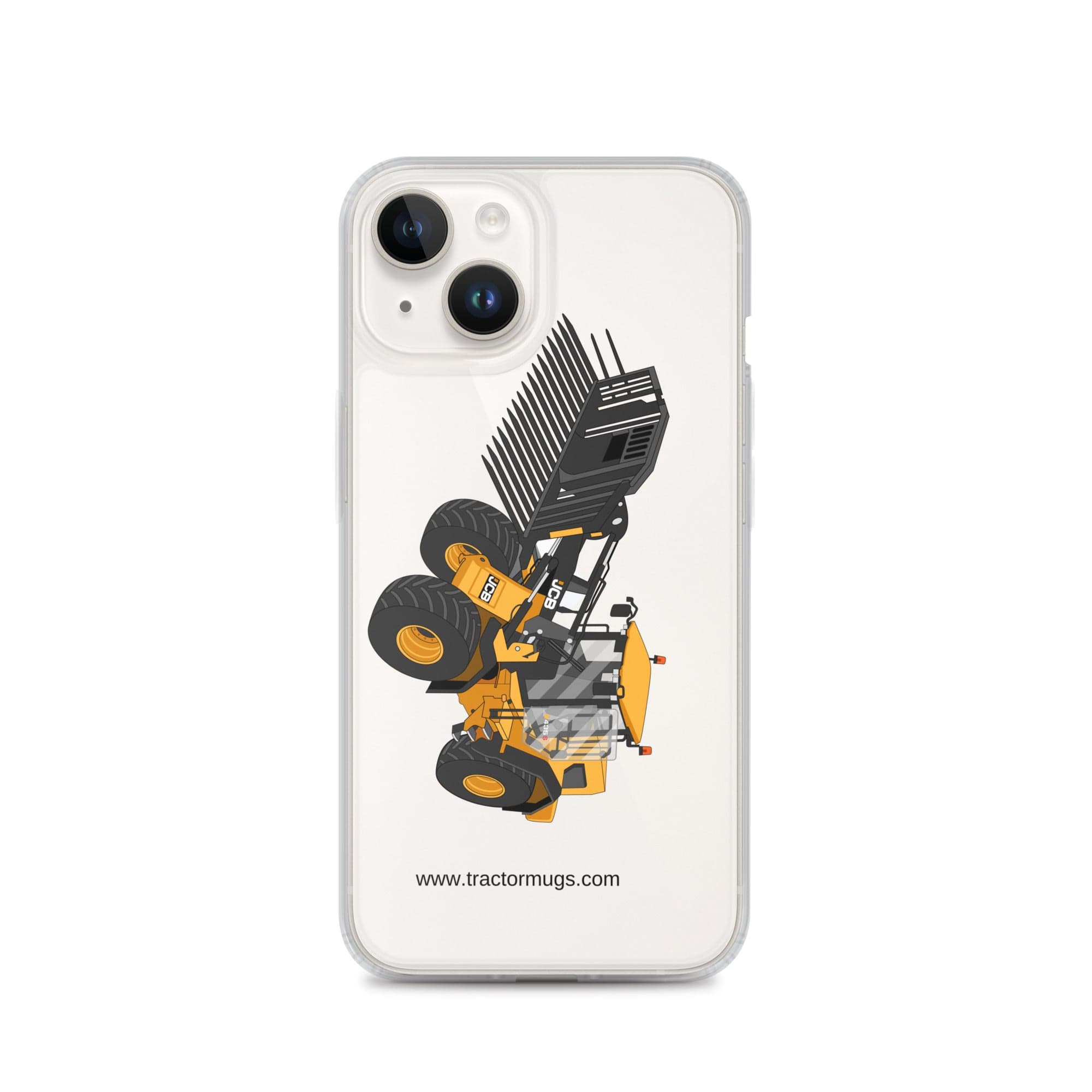 The Tractor Mugs Store iPhone 14 JCB 435 S Farm Master | Clear Case for iPhone® Quality Farmers Merch