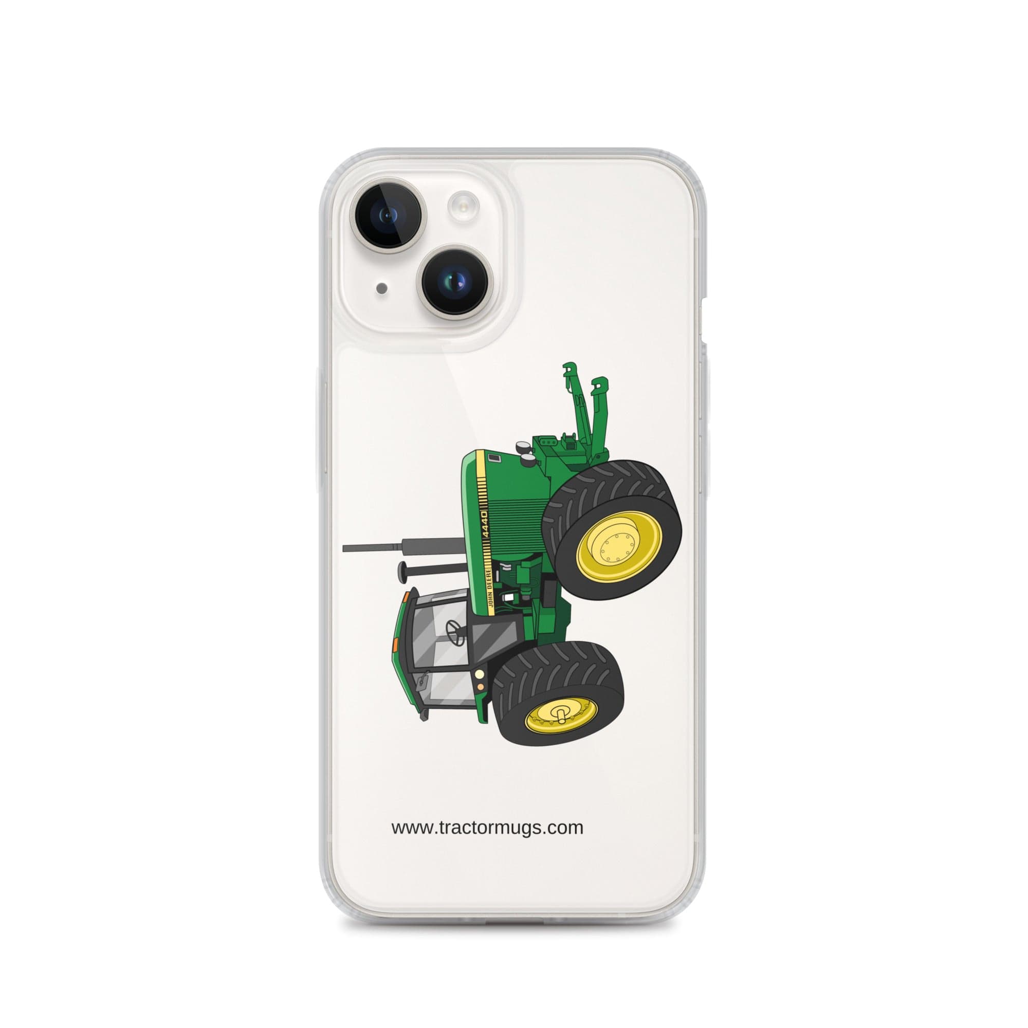 The Tractor Mugs Store iPhone 14 John Deere 4440 4WD | Clear Case for iPhone® Quality Farmers Merch