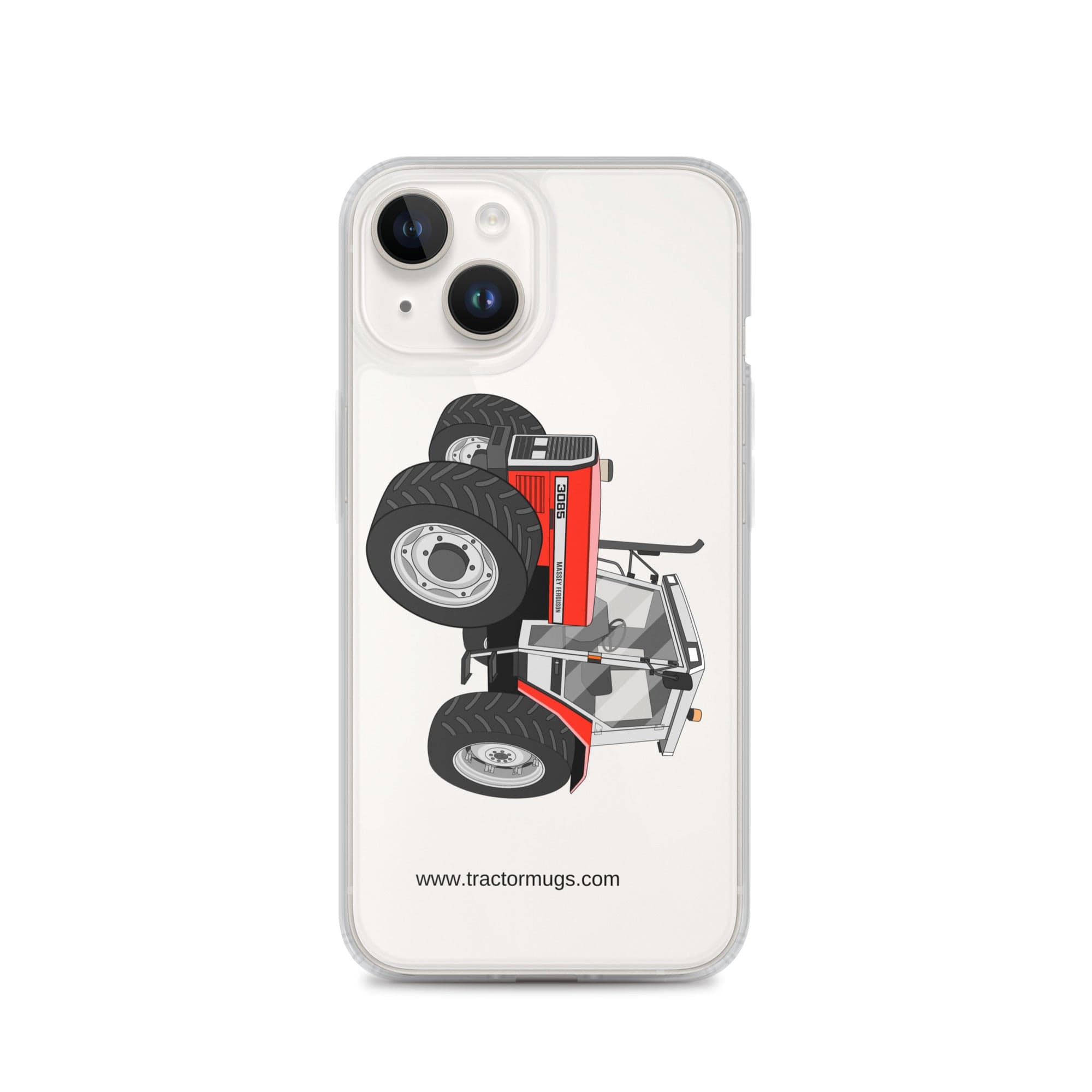 The Tractor Mugs Store iPhone 14 Massey Ferguson 3085 | Clear Case for iPhone® Quality Farmers Merch