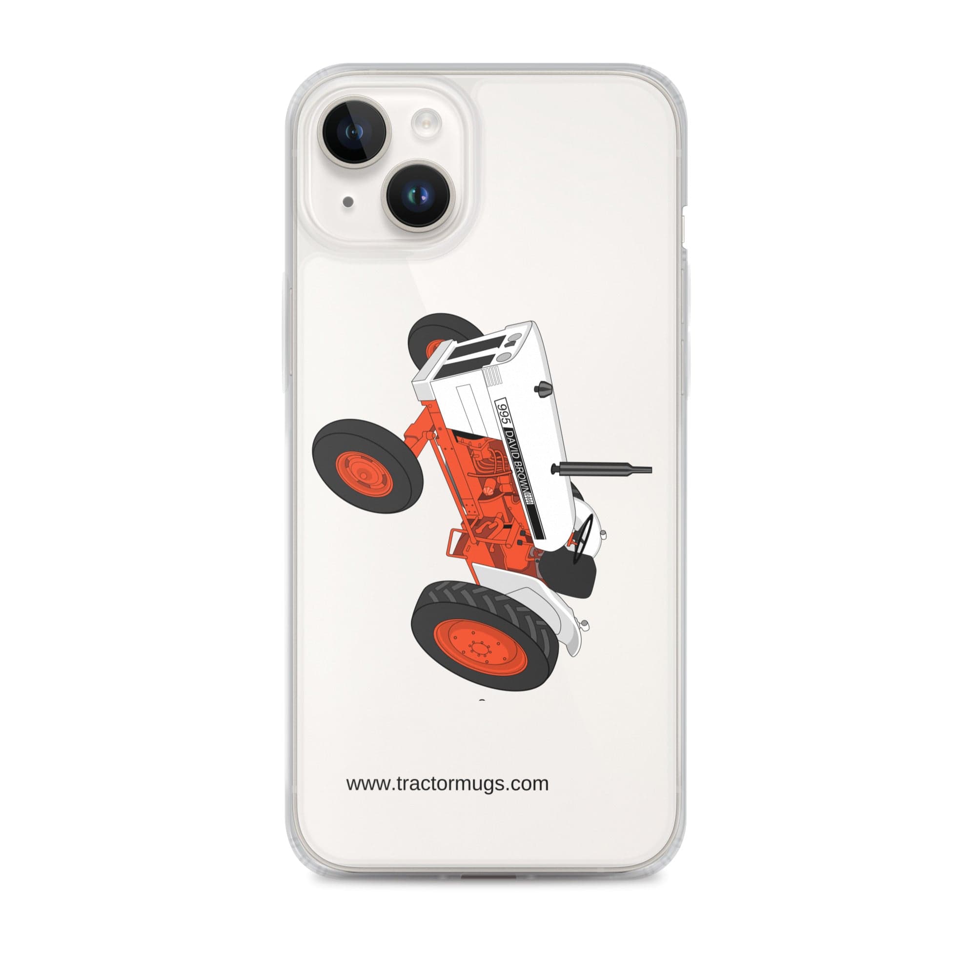 The Tractor Mugs Store iPhone 14 Plus Case David Brown 995 (1973) | Clear Case for iPhone® Quality Farmers Merch