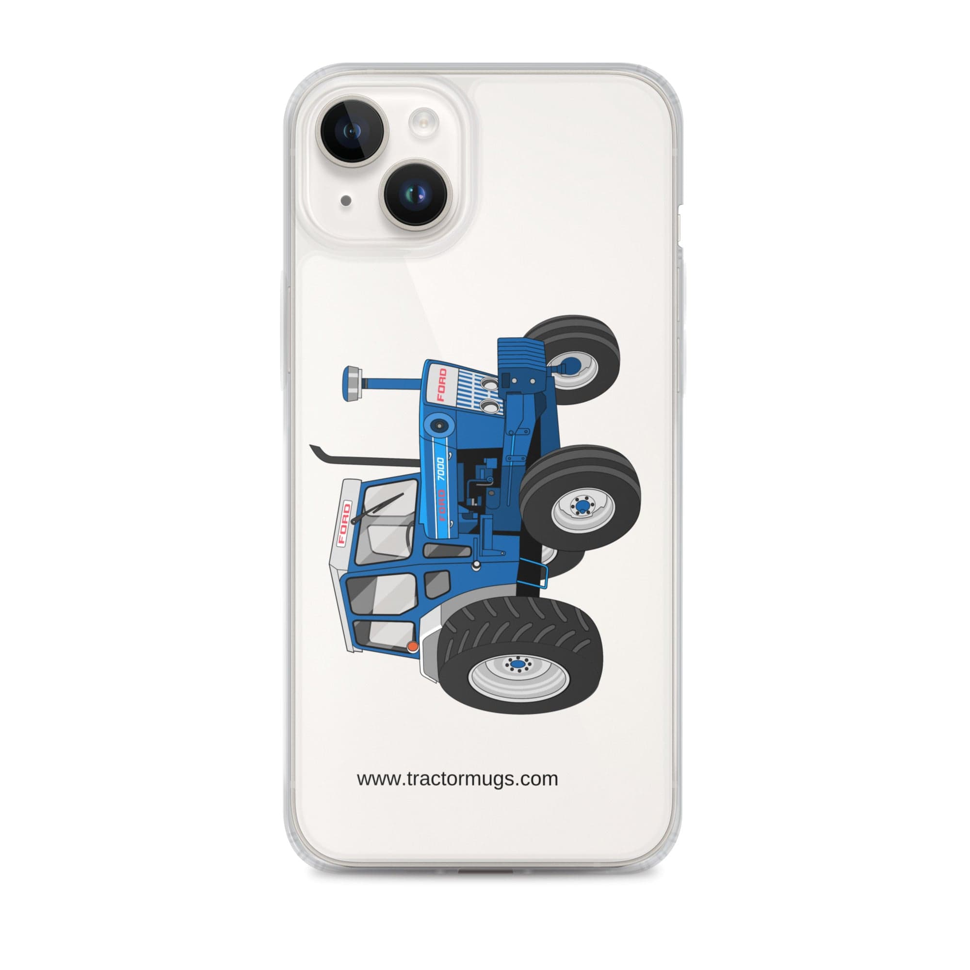 The Tractor Mugs Store iPhone 14 Plus Ford 7000 | Clear Case for iPhone® Quality Farmers Merch