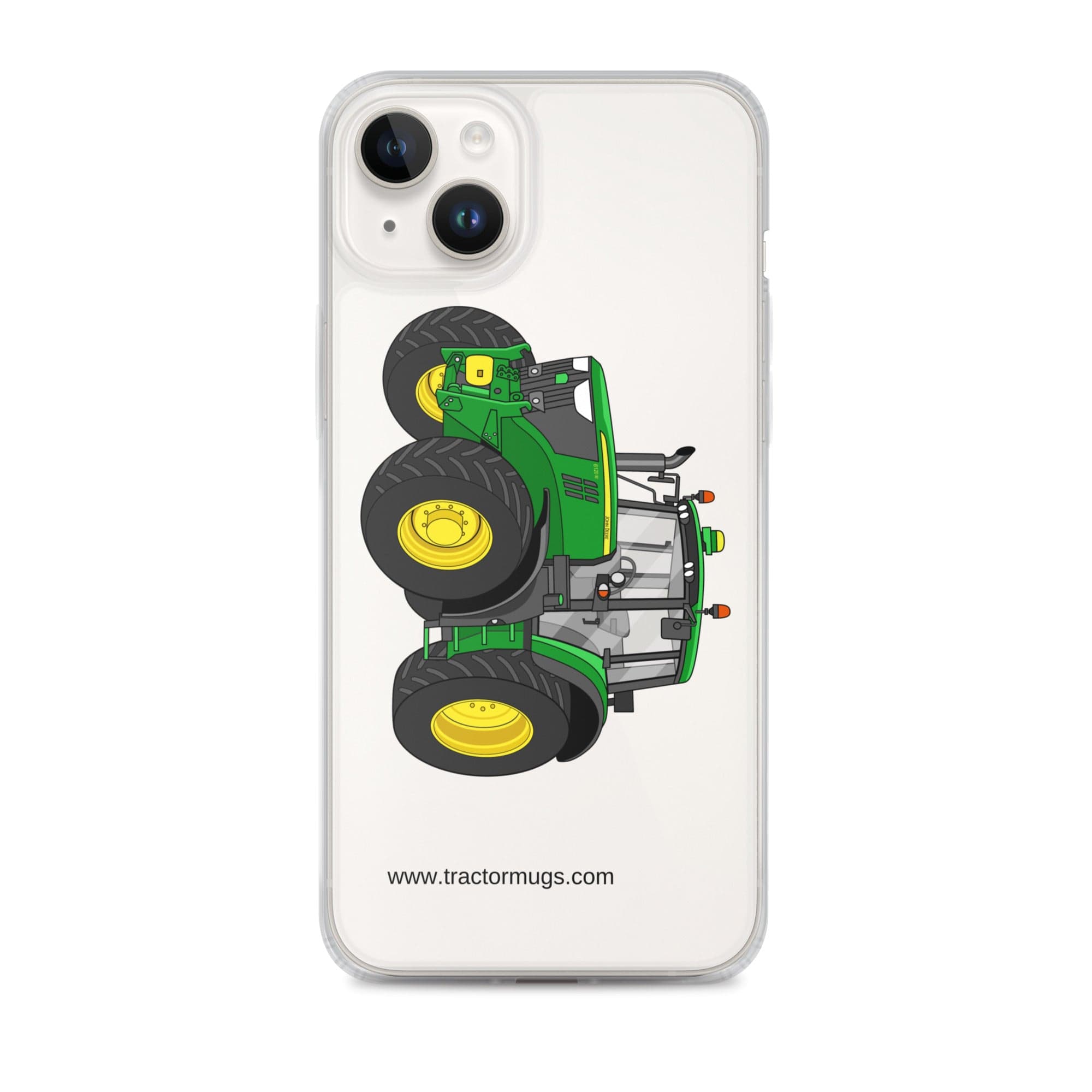 The Tractor Mugs Store iPhone 14 Plus John Deere 6120 M | Clear Case for iPhone® Quality Farmers Merch
