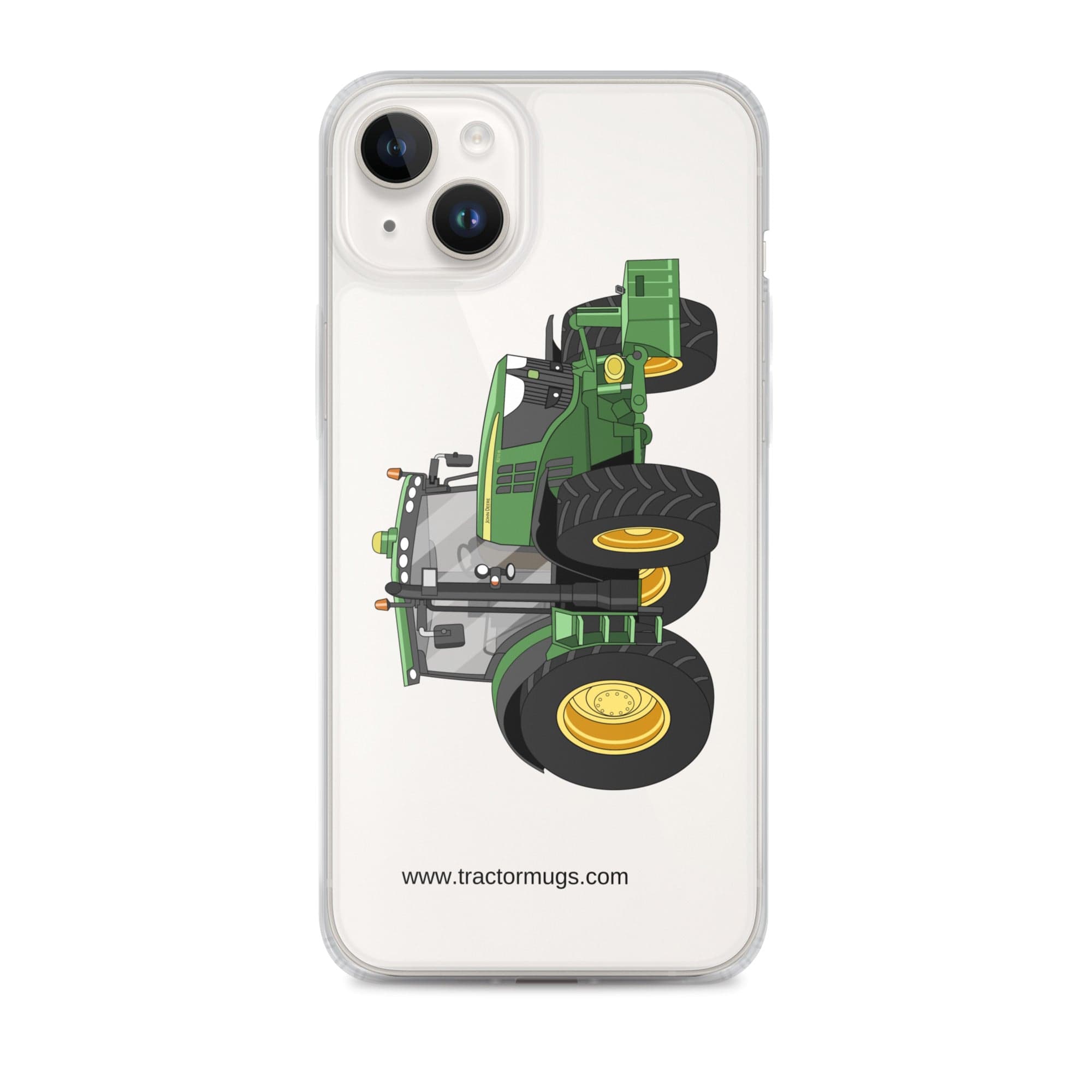 The Tractor Mugs Store iPhone 14 Plus John Deere 6210 R | Clear Case for iPhone® Quality Farmers Merch