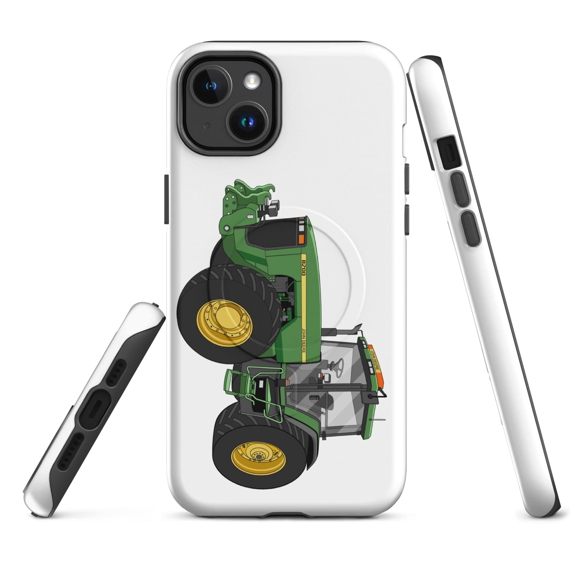 The Tractor Mugs Store iPhone 14 Plus John Deere 8200 | MagSafe® tough case for iPhone® Quality Farmers Merch