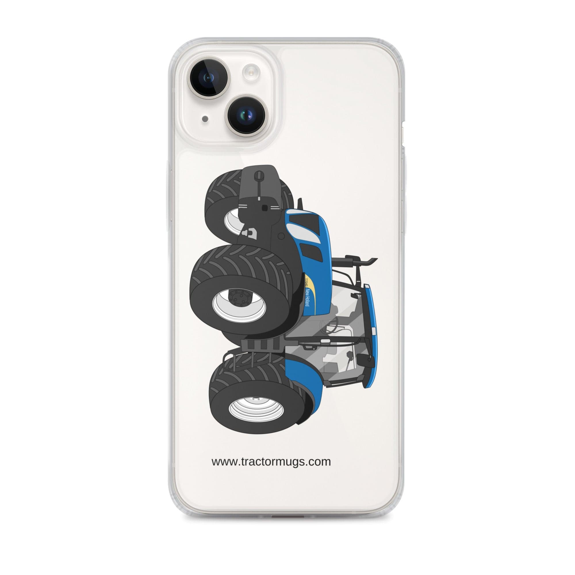 The Tractor Mugs Store iPhone 14 Plus New Holland The 7040-1 | Clear Case for iPhone® Quality Farmers Merch