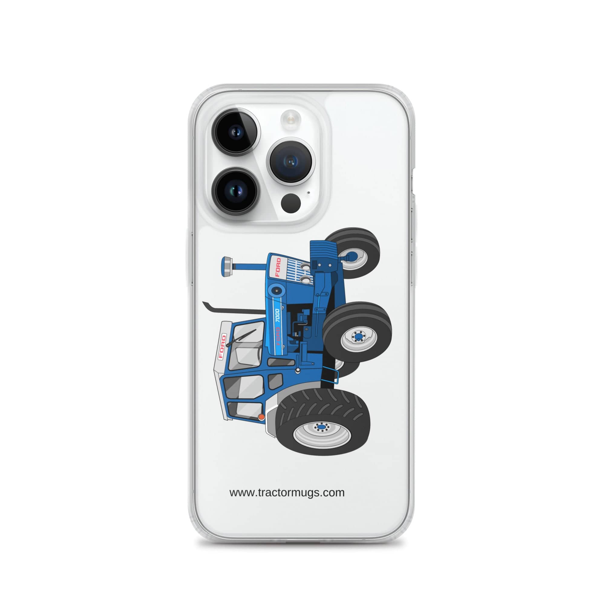 The Tractor Mugs Store iPhone 14 Pro Ford 7000 | Clear Case for iPhone® Quality Farmers Merch