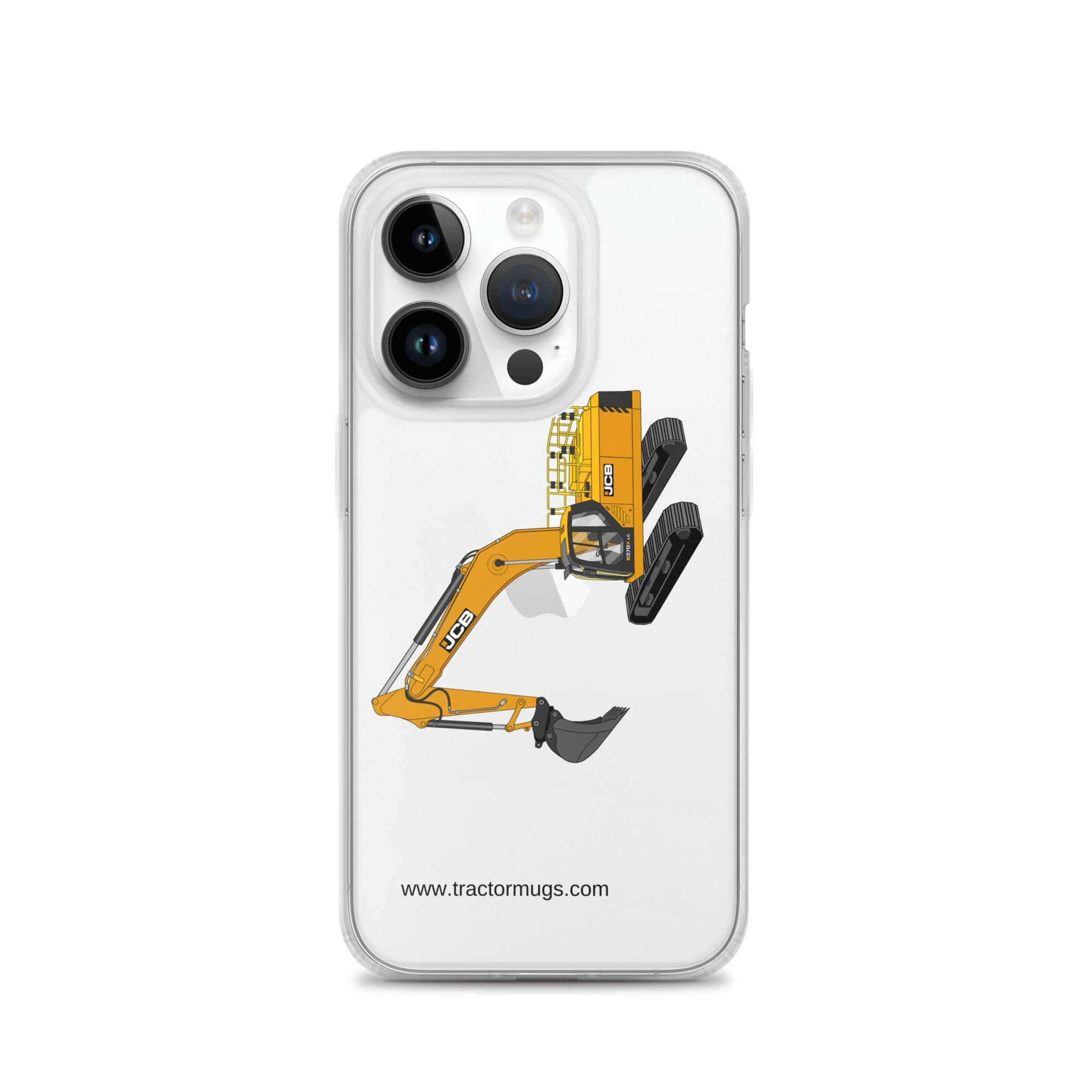 The Tractor Mugs Store iPhone 14 Pro JCB 370 LC | Clear Case for iPhone® Quality Farmers Merch