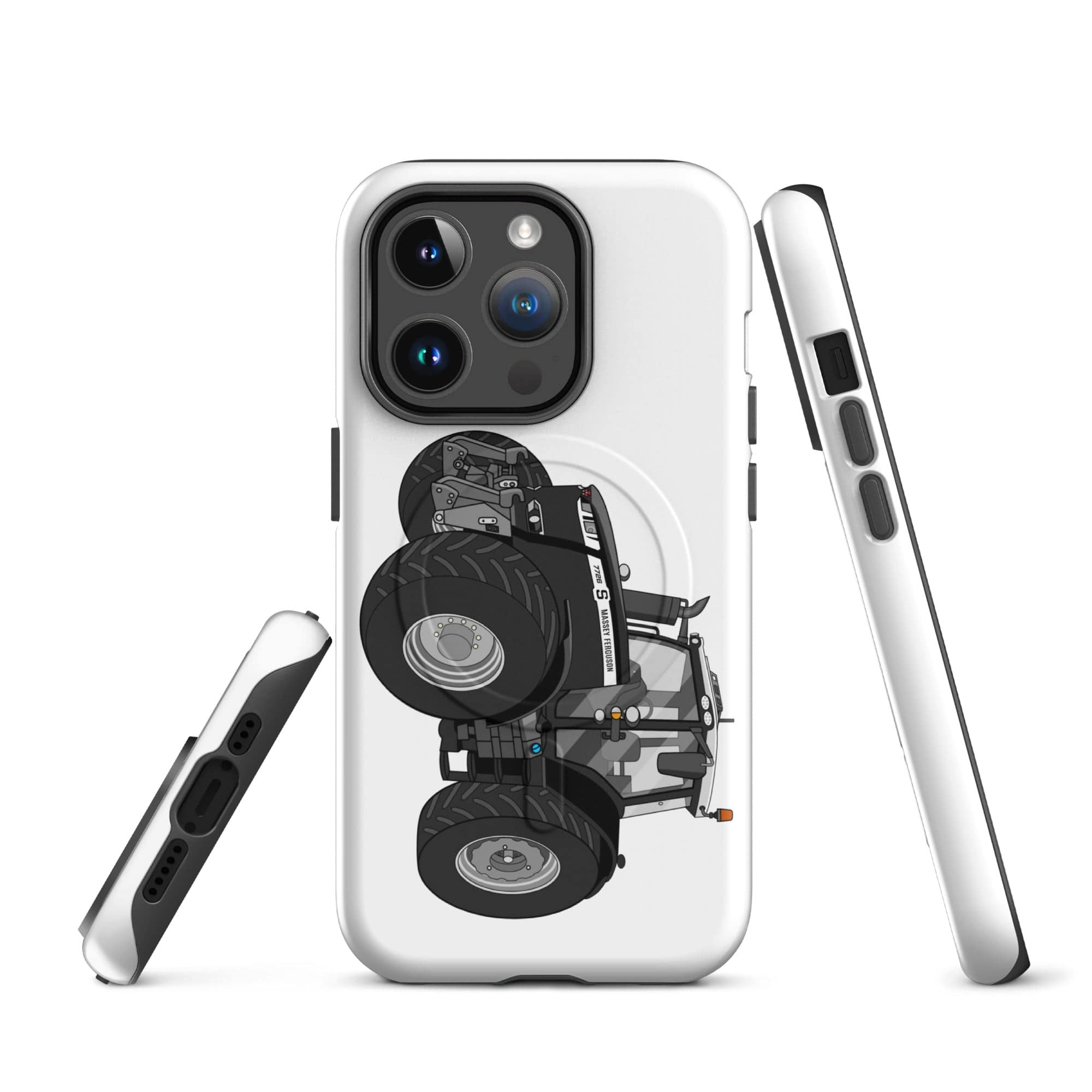 The Tractor Mugs Store iPhone 14 Pro Massey Ferguson 7726S Black Beauty | MagSafe® tough case for iPhone® Quality Farmers Merch