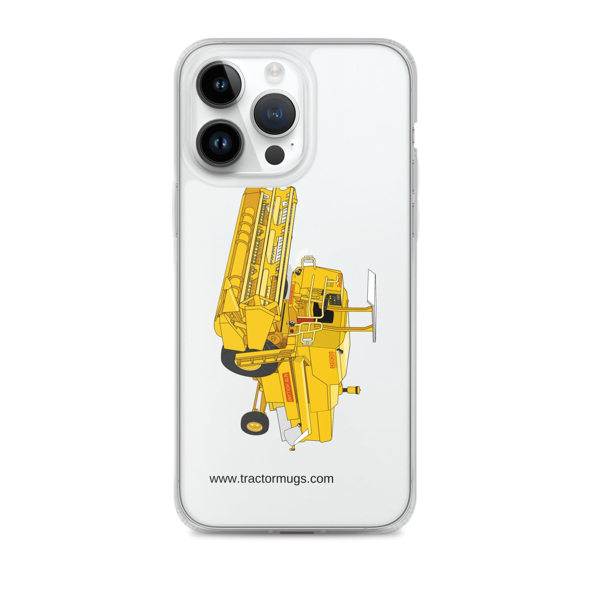 The Tractor Mugs Store iPhone 14 Pro Max Clayson 8060 Combine Harvester | Clear Case for iPhone® Quality Farmers Merch