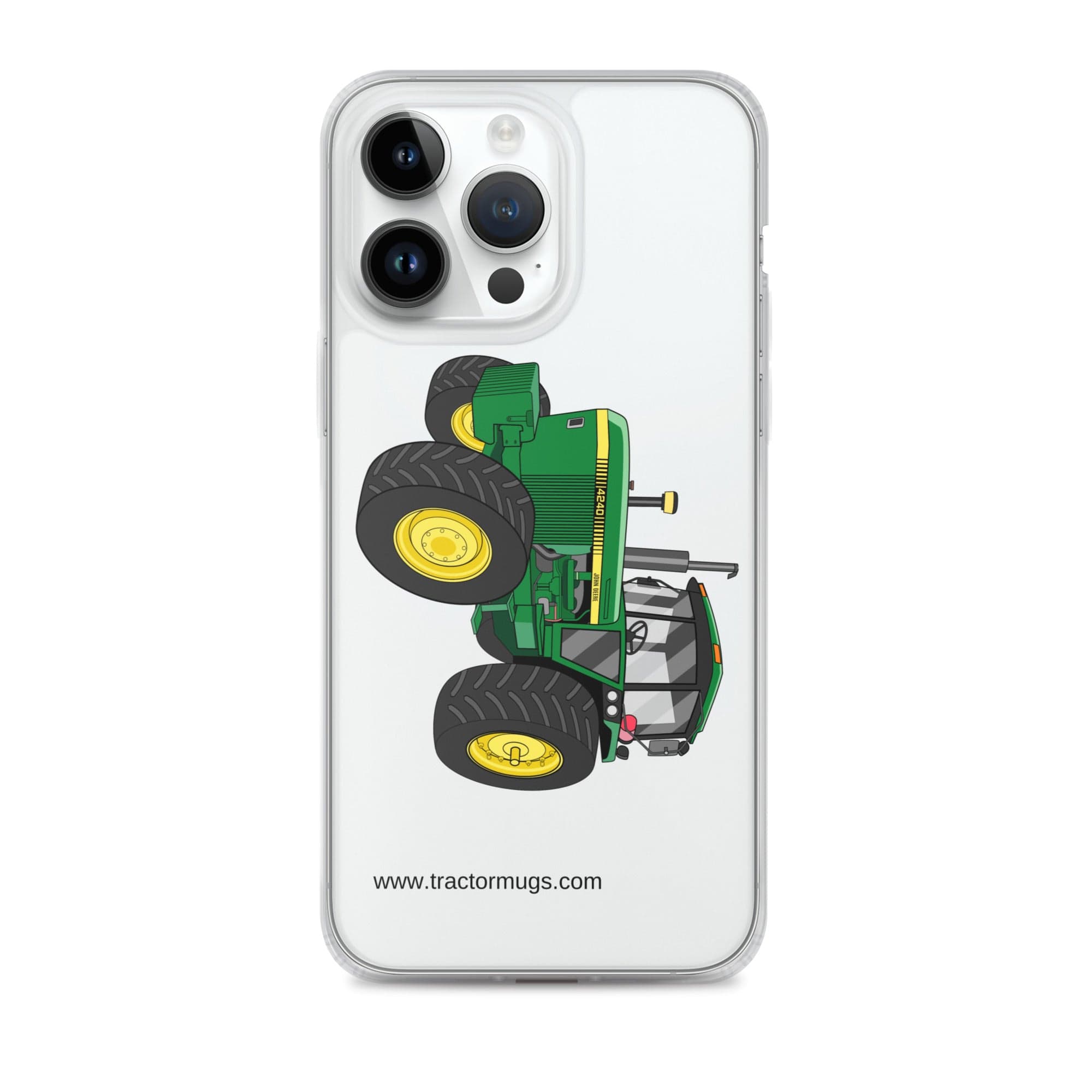 The Tractor Mugs Store iPhone 14 Pro Max John Deere 4240 | Clear Case for iPhone® Quality Farmers Merch