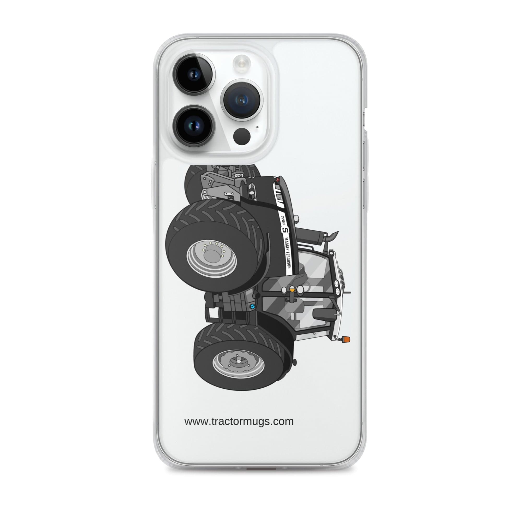 The Tractor Mugs Store iPhone 14 Pro Max Massey Ferguson 7726S Black Beauty | Clear Case for iPhone® Quality Farmers Merch