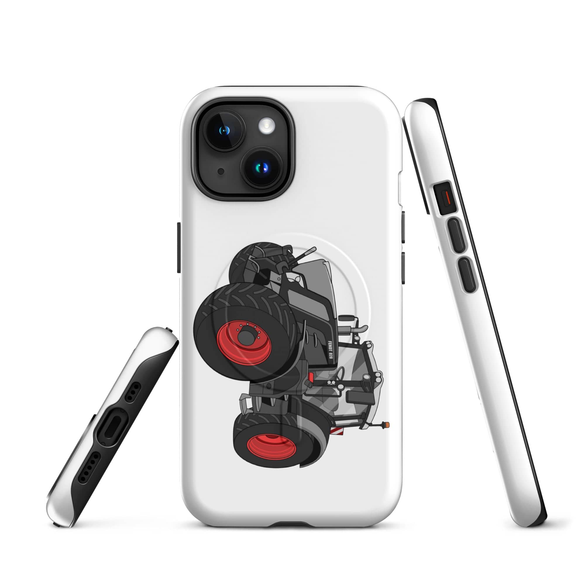 The Tractor Mugs Store iPhone 15 Fendt 828 Profi Black Beauty | MagSafe® tough case for iPhone® Quality Farmers Merch