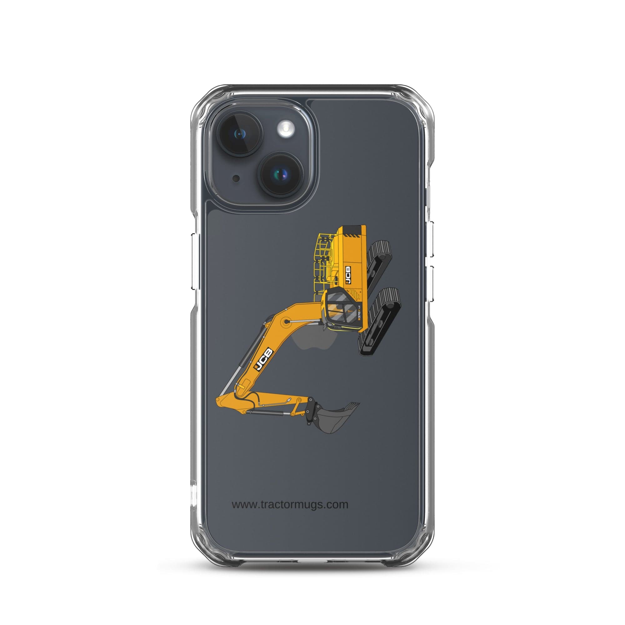 The Tractor Mugs Store iPhone 15 JCB 370 LC | Clear Case for iPhone® Quality Farmers Merch