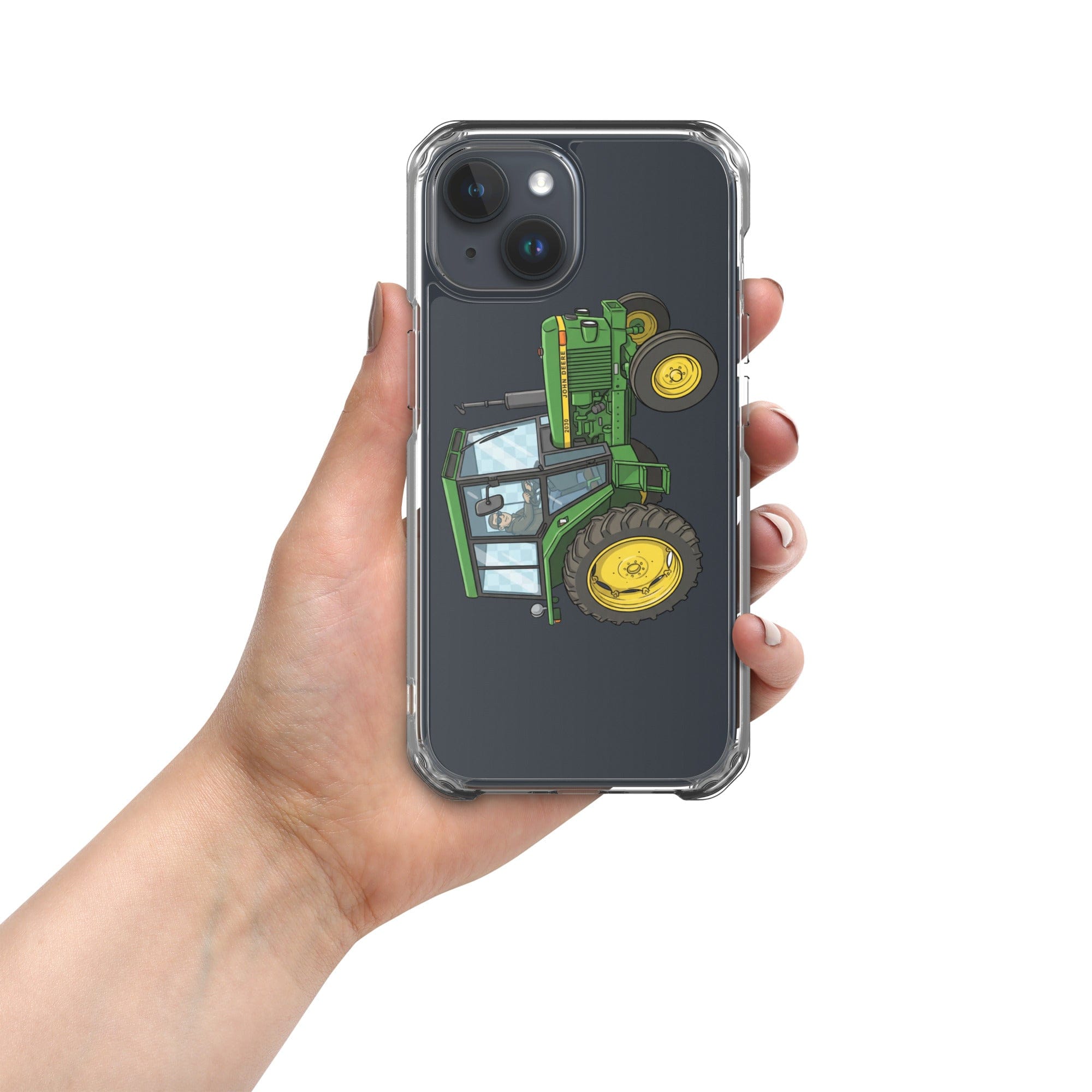 The Tractor Mugs Store iPhone 15 John Deere 3020 | Clear Case for iPhone® Quality Farmers Merch
