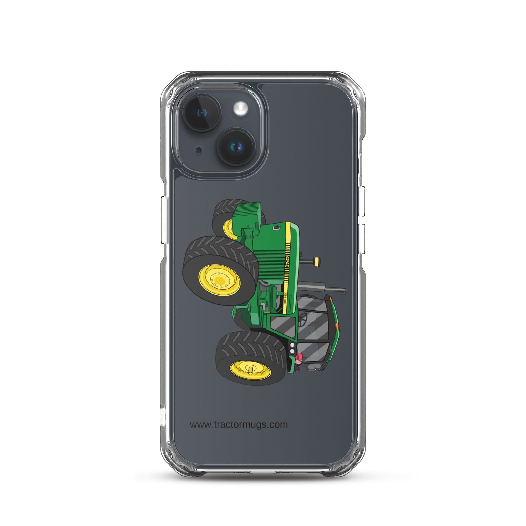 The Tractor Mugs Store iPhone 15 John Deere 4240 | Clear Case for iPhone® Quality Farmers Merch