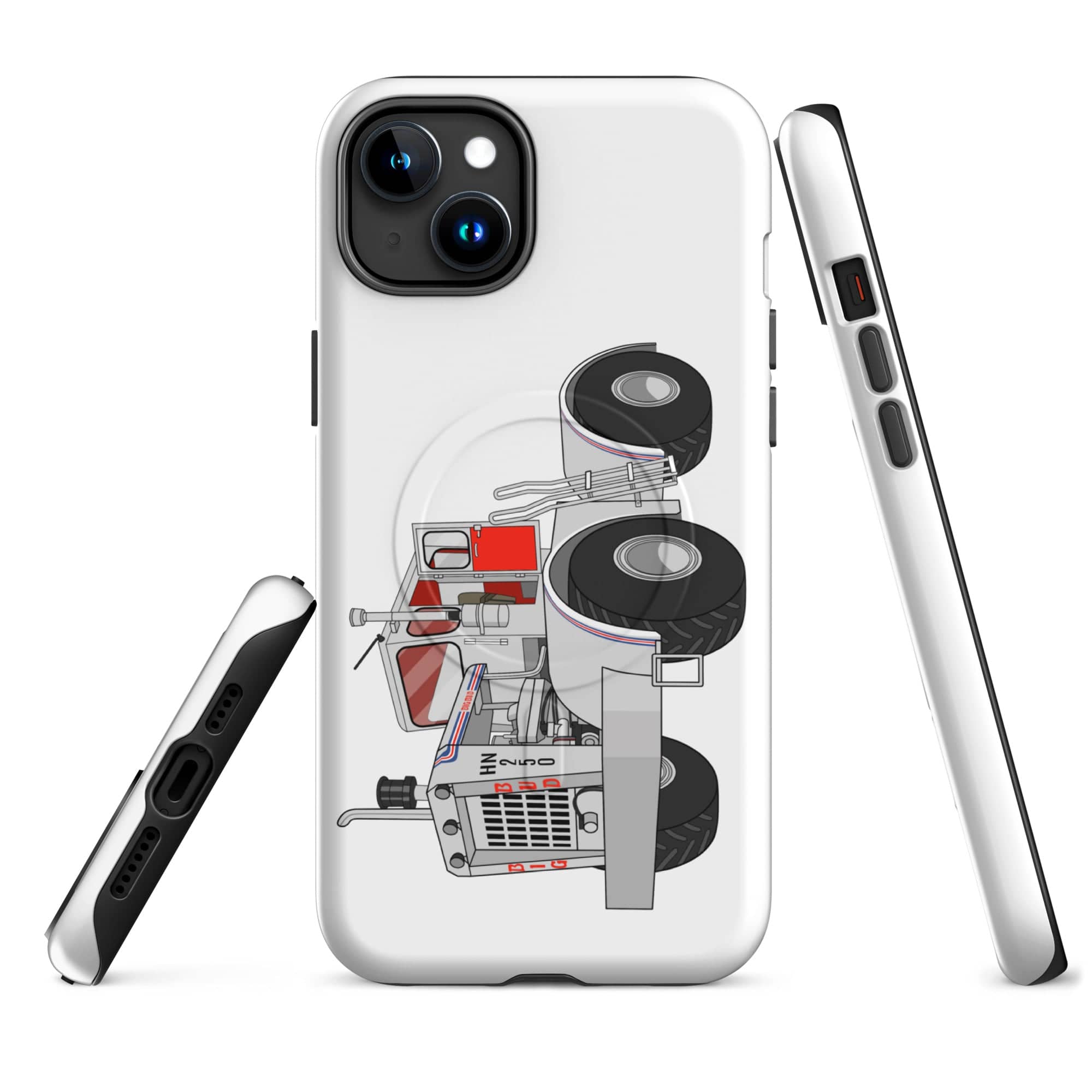 The Tractor Mugs Store iPhone 15 Plus Big Bud Tractor | MagSafe® tough case for iPhone® Quality Farmers Merch
