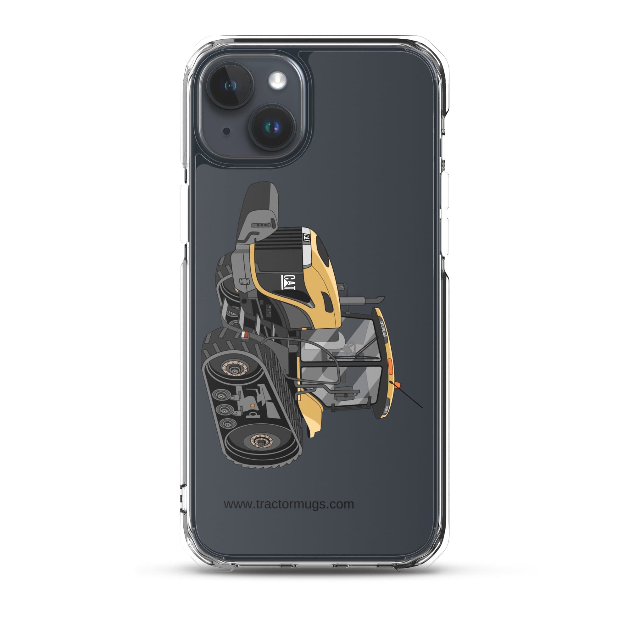 The Tractor Mugs Store iPhone 15 Plus Challenger NT765A Crawler | Clear Case for iPhone® Quality Farmers Merch
